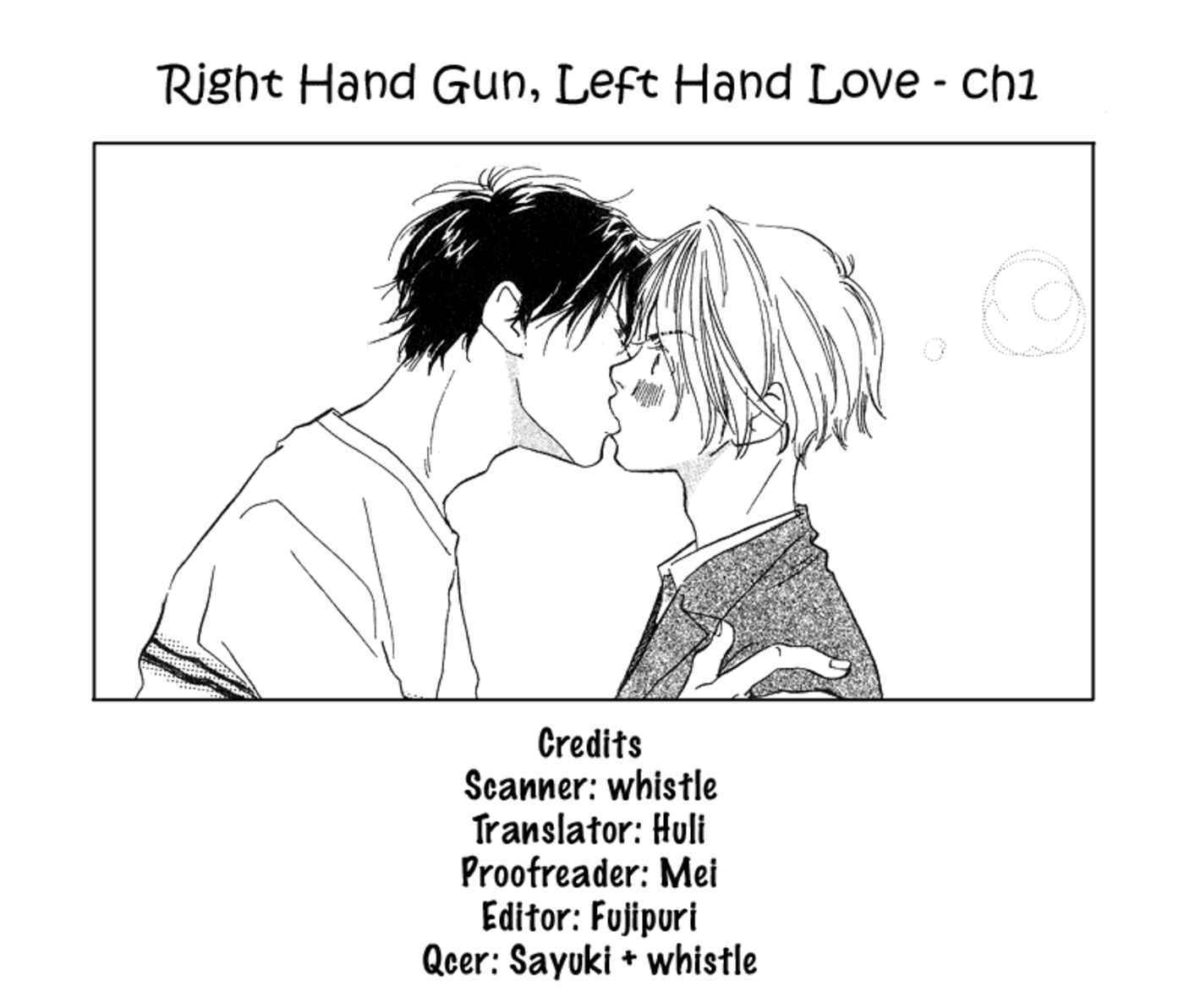 Migite ni Juu, Hidarite ni Ai. Chapter 1 page 2 - Chapter 1: Right Hand Gun, Left Hand Love (1)