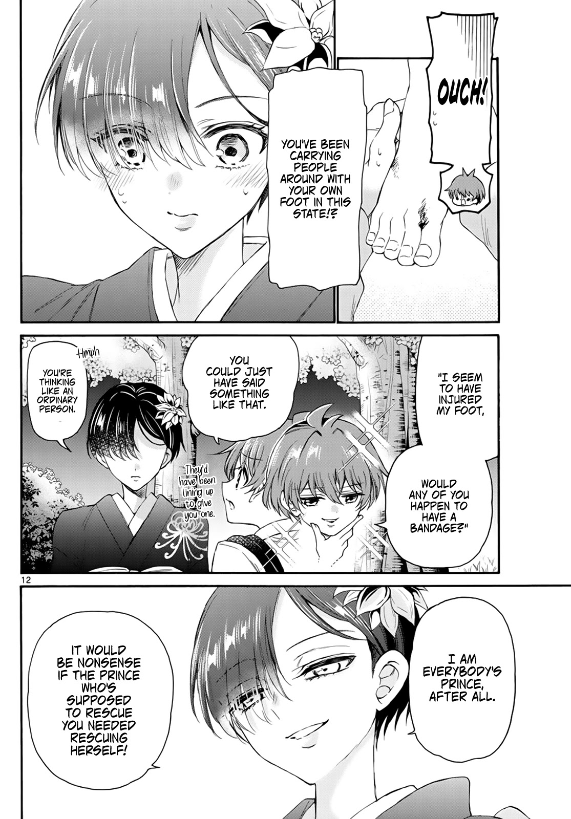 Mikadono Sanshimai wa Angai, Choroi Chapter 10 page 12 - Chapter 10: Even the prince is a princess.