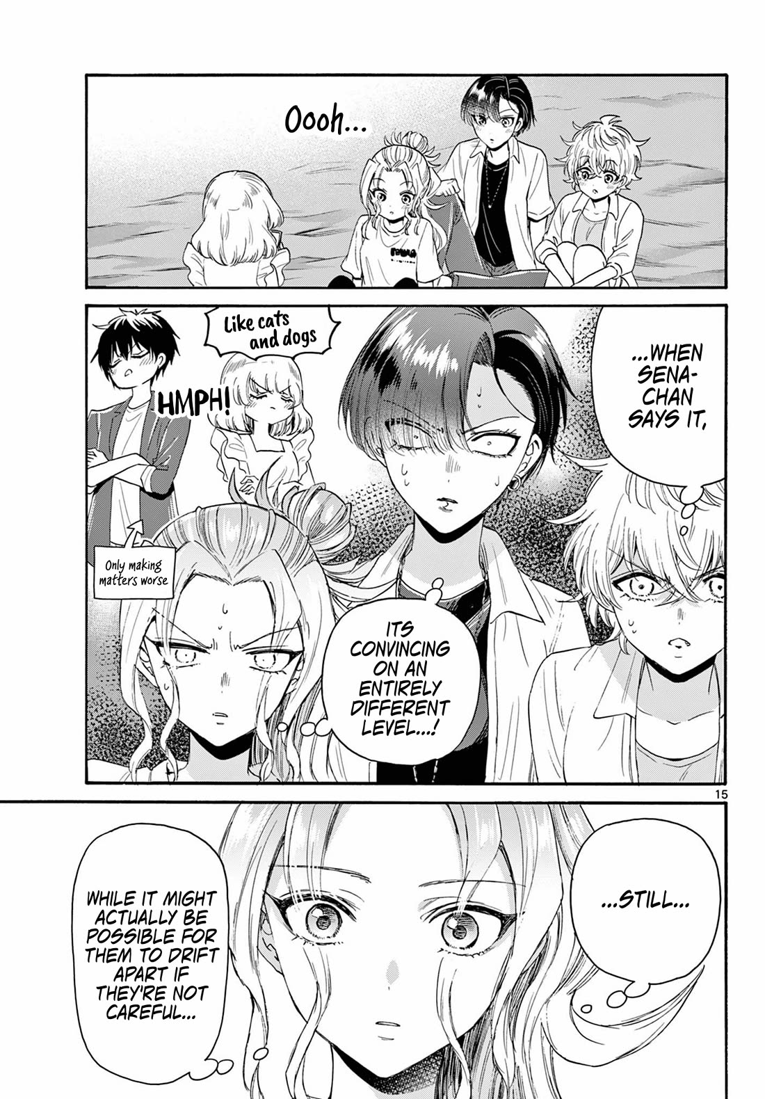 Mikadono Sanshimai wa Angai, Choroi Chapter 105 page 15 - Chapter 105: The last night.