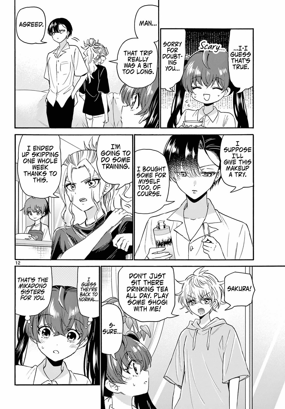 Mikadono Sanshimai wa Angai, Choroi Chapter 110 page 12 - Chapter 110: Letting loose.