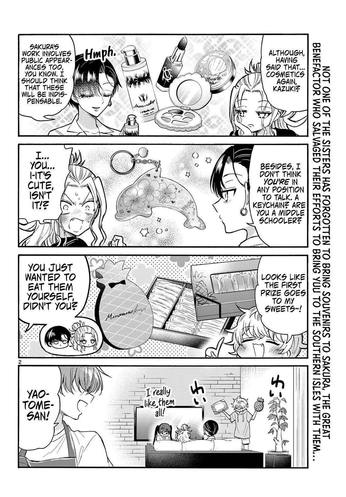 Mikadono Sanshimai wa Angai, Choroi Chapter 110 page 2 - Chapter 110: Letting loose.
