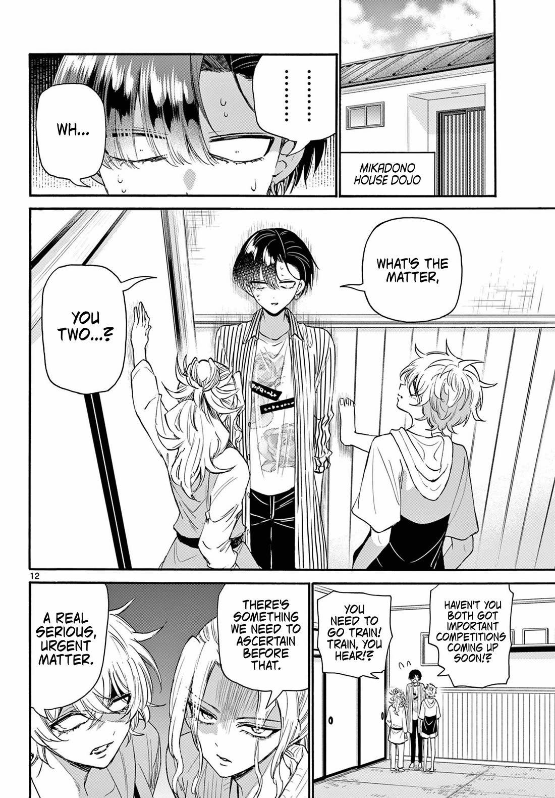 Mikadono Sanshimai wa Angai, Choroi Chapter 112 page 12 - Chapter 112: Kazuki's love.