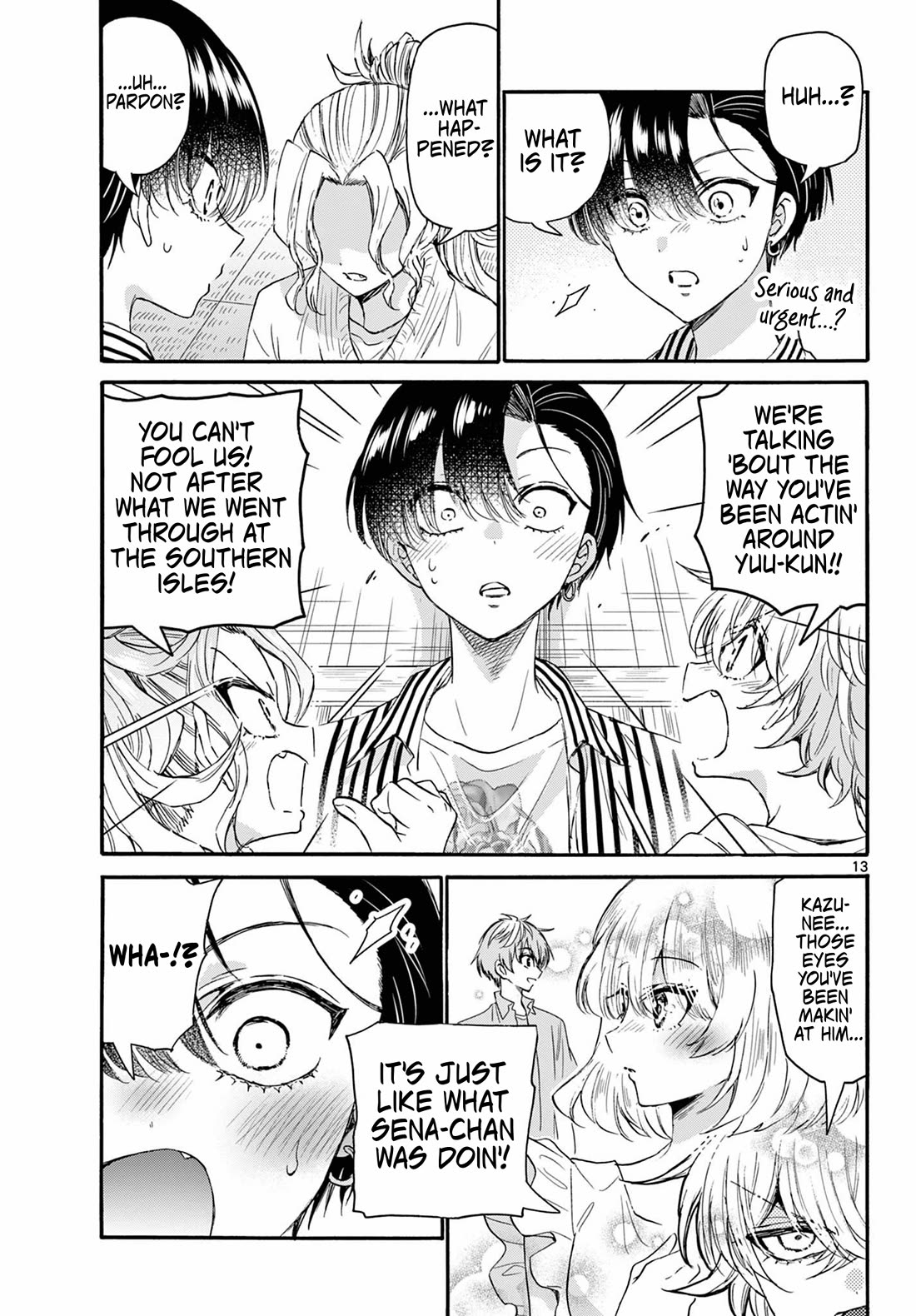 Mikadono Sanshimai wa Angai, Choroi Chapter 112 page 13 - Chapter 112: Kazuki's love.