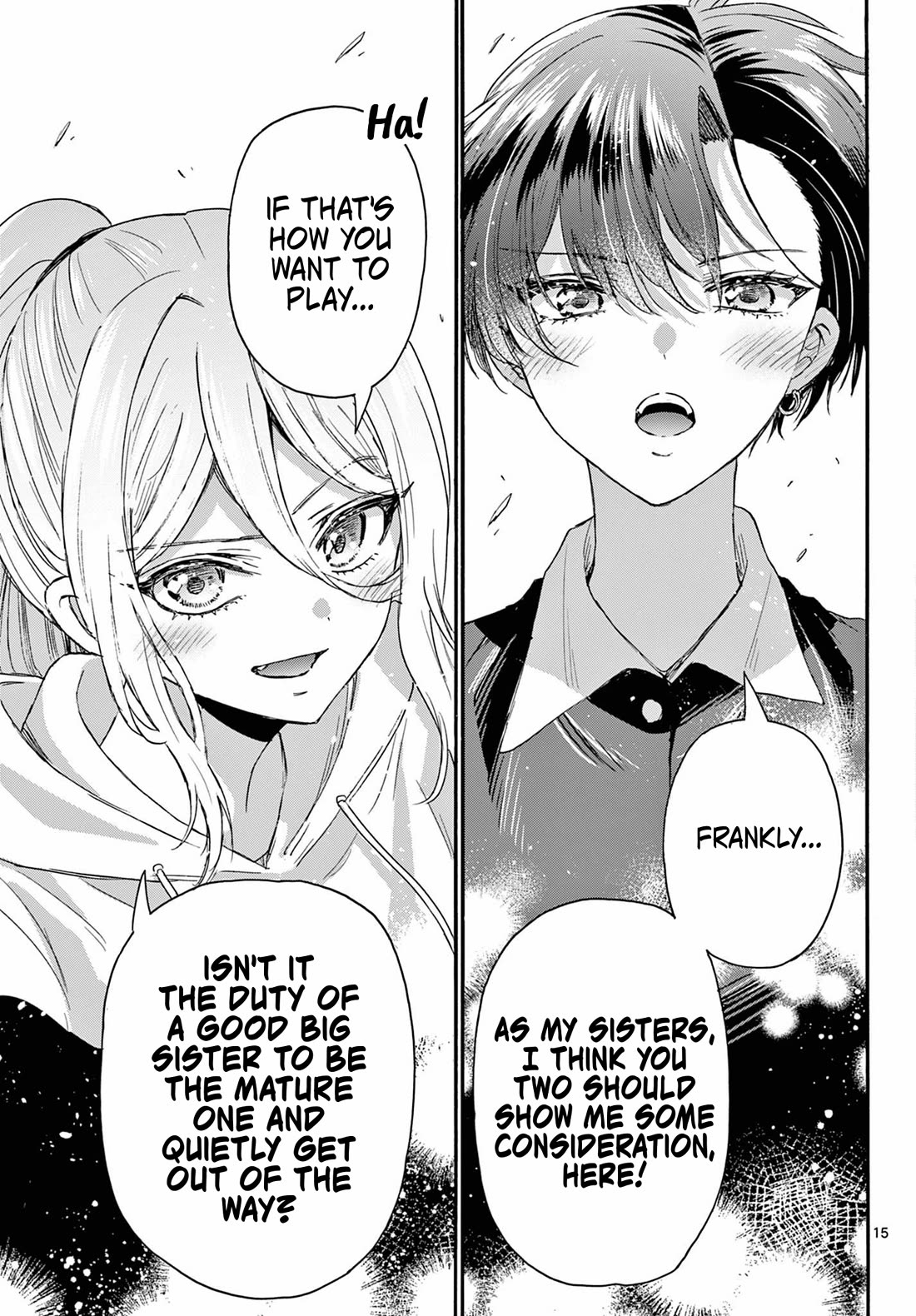Mikadono Sanshimai wa Angai, Choroi Chapter 115 page 15 - Chapter 115: All three, together.