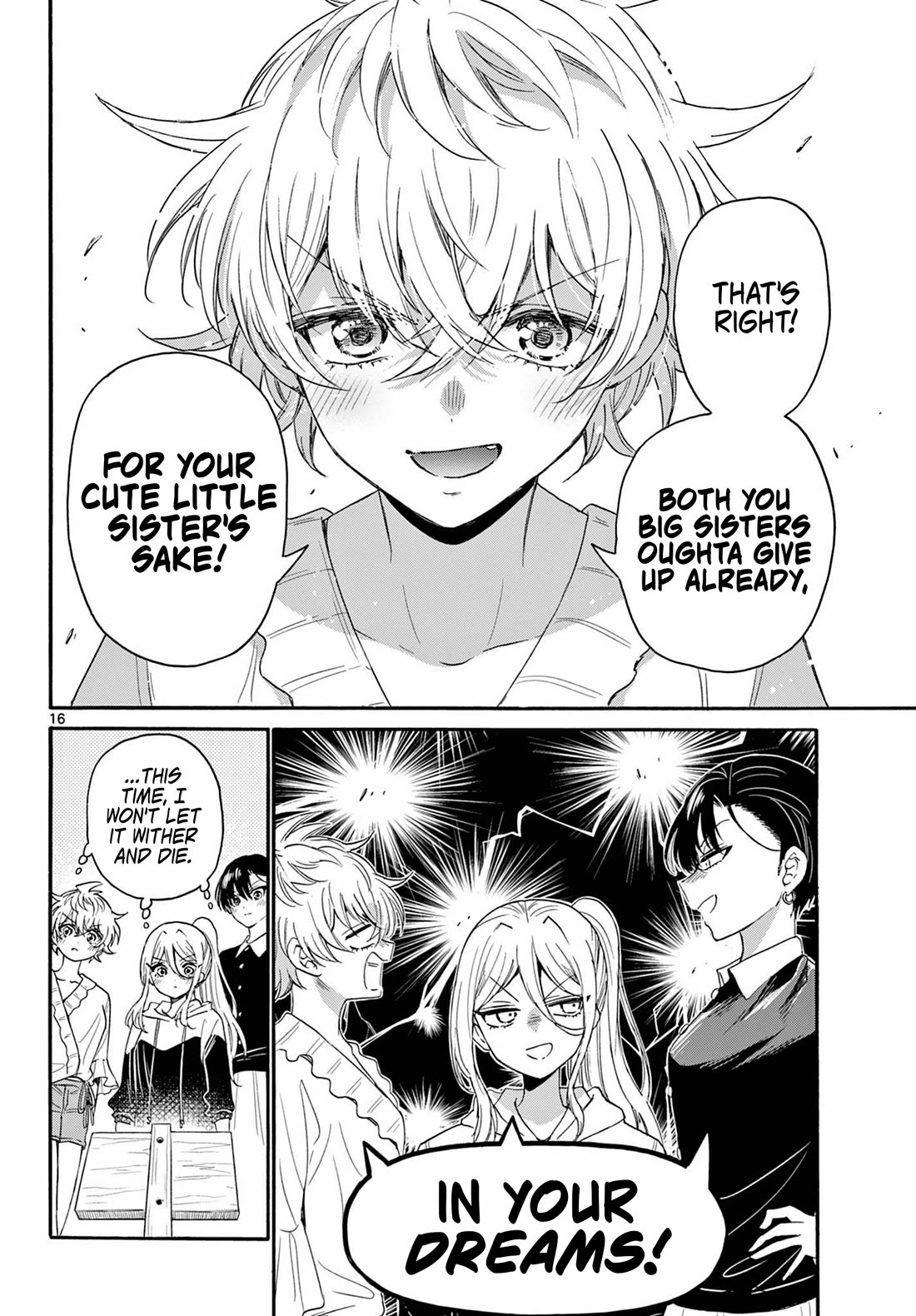 Mikadono Sanshimai wa Angai, Choroi Chapter 115 page 16 - Chapter 115: All three, together.