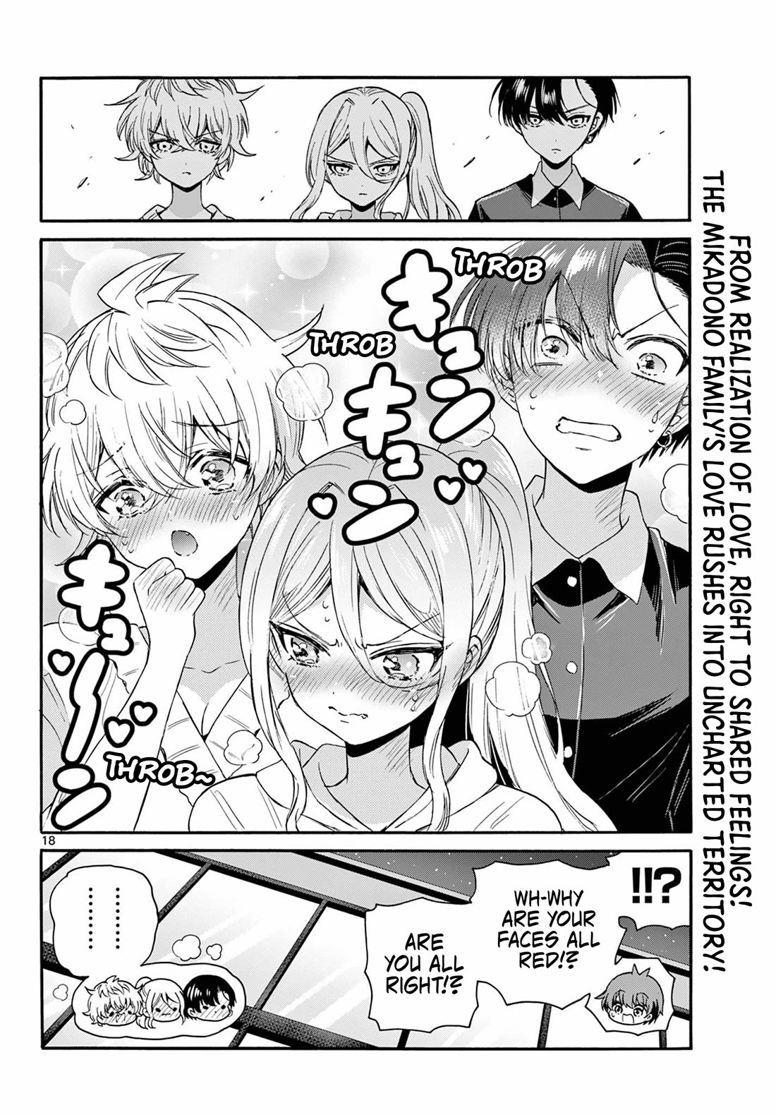 Mikadono Sanshimai wa Angai, Choroi Chapter 115 page 18 - Chapter 115: All three, together.