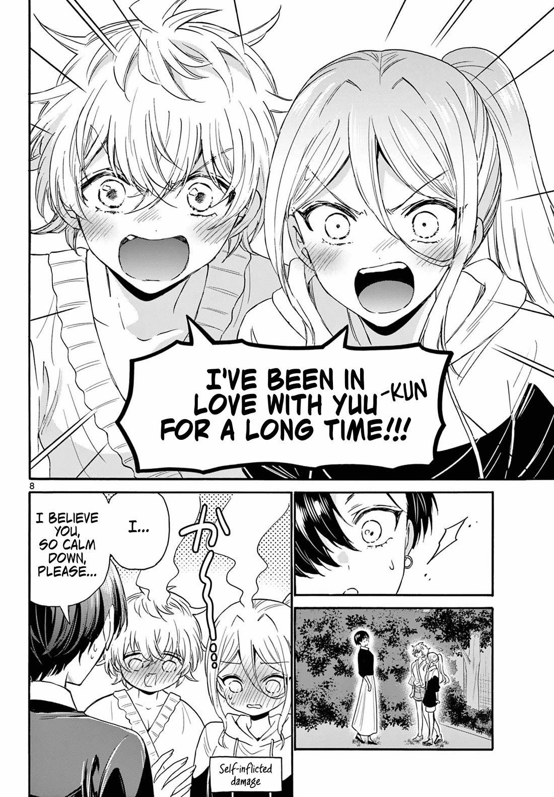 Mikadono Sanshimai wa Angai, Choroi Chapter 115 page 8 - Chapter 115: All three, together.