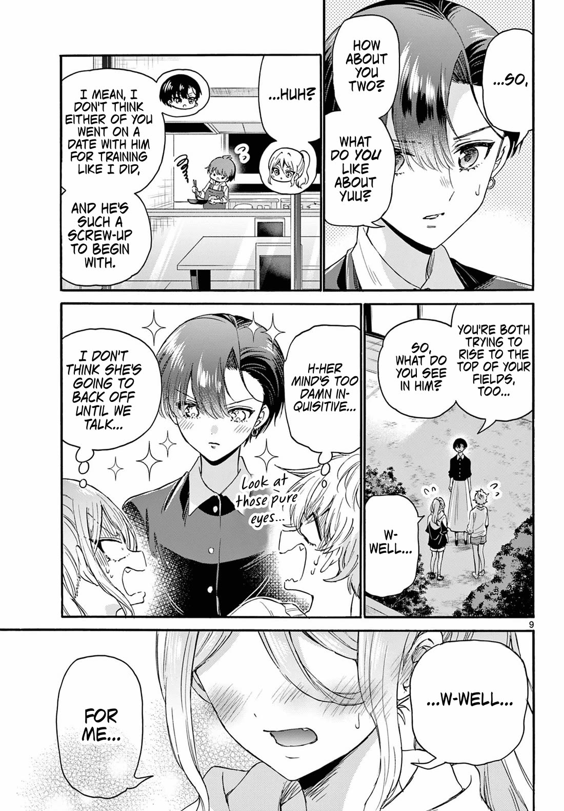 Mikadono Sanshimai wa Angai, Choroi Chapter 115 page 9 - Chapter 115: All three, together.
