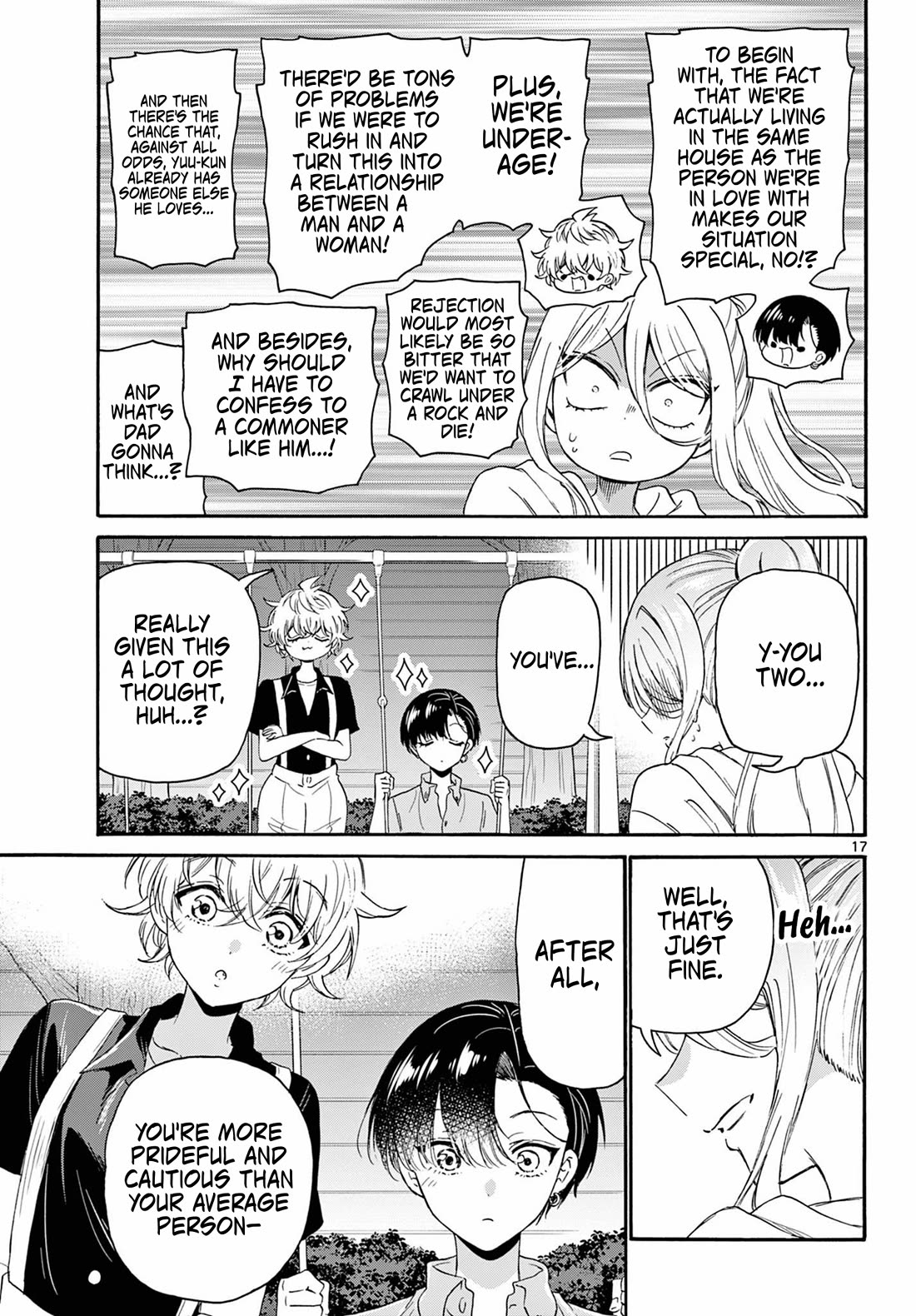 Mikadono Sanshimai wa Angai, Choroi Chapter 117 page 17 - Chapter 117: A serious confession.