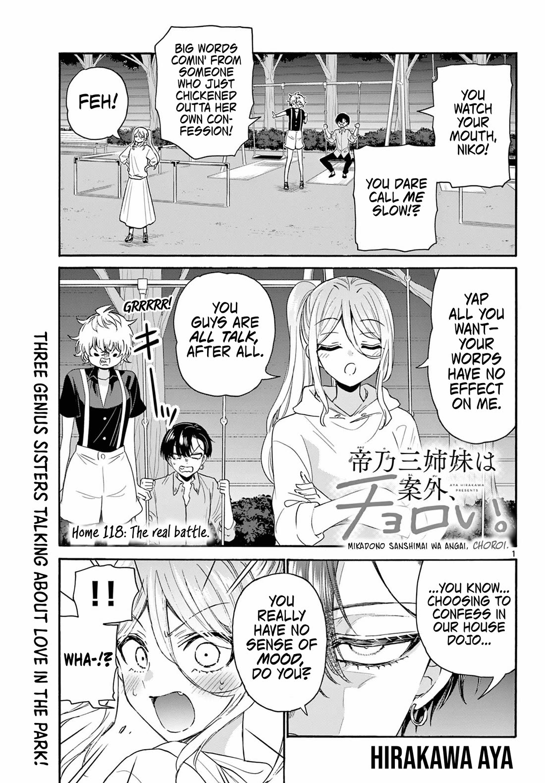 Mikadono Sanshimai wa Angai, Choroi Chapter 118 page 1 - Chapter 118: The real battle.