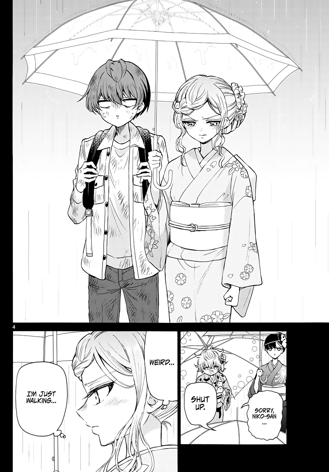 Mikadono Sanshimai wa Angai, Choroi Chapter 12 page 4 - Chapter 12: From "under the same roof", to "in the same room".