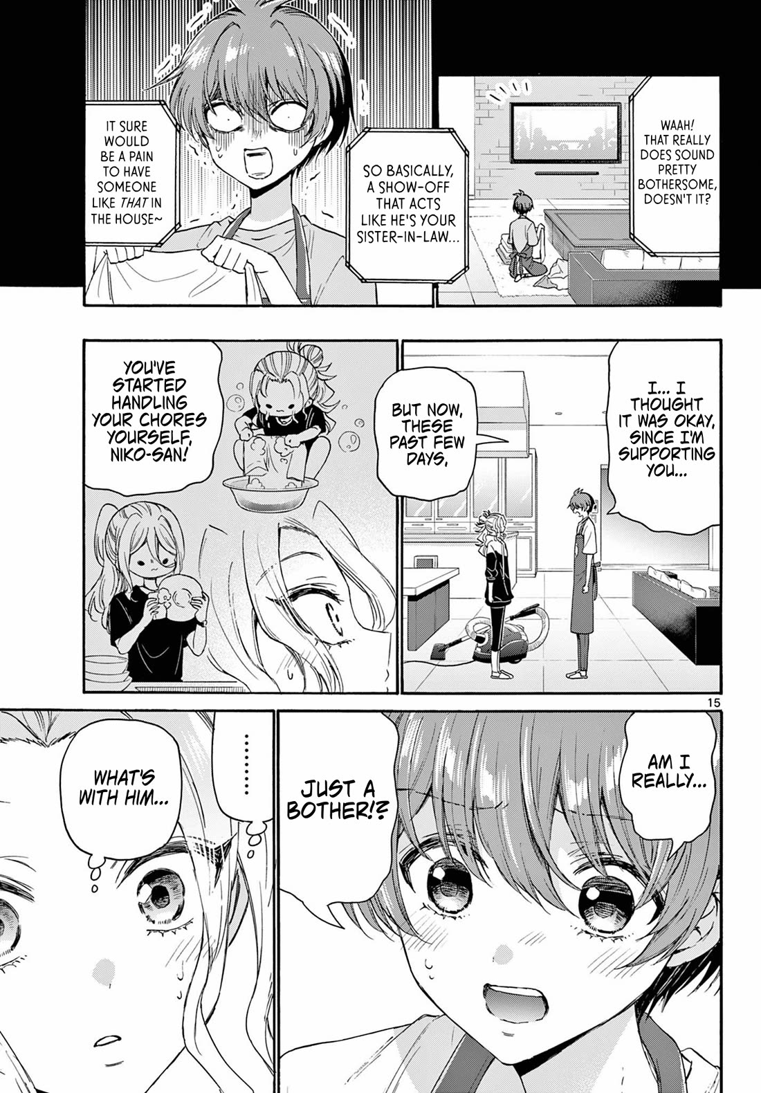Mikadono Sanshimai wa Angai, Choroi Chapter 120 page 15 - Chapter 120: The middle sister, in love.
