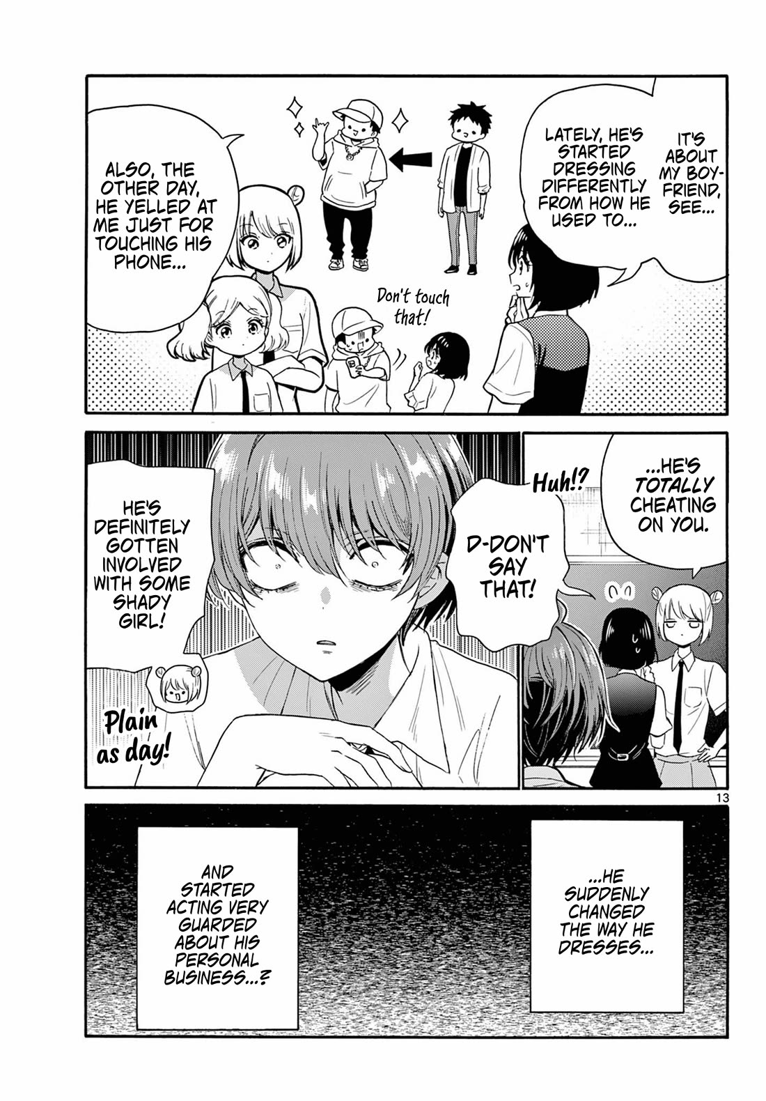 Mikadono Sanshimai wa Angai, Choroi Chapter 121 page 12 - Chapter 121: The youngest sister, in love.