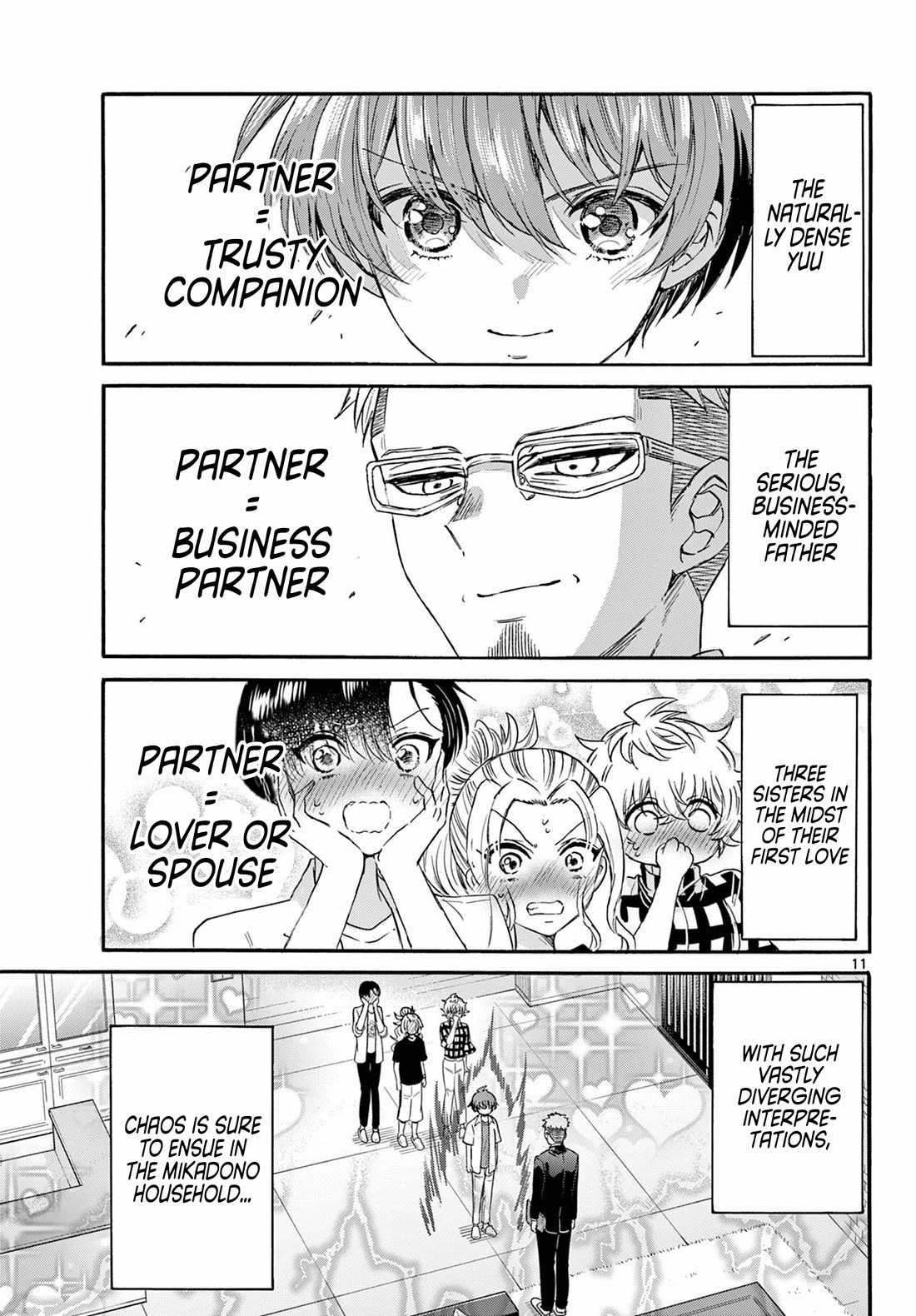 Mikadono Sanshimai wa Angai, Choroi Chapter 123 page 11 - Chapter 123: Unqualified, aren't you?