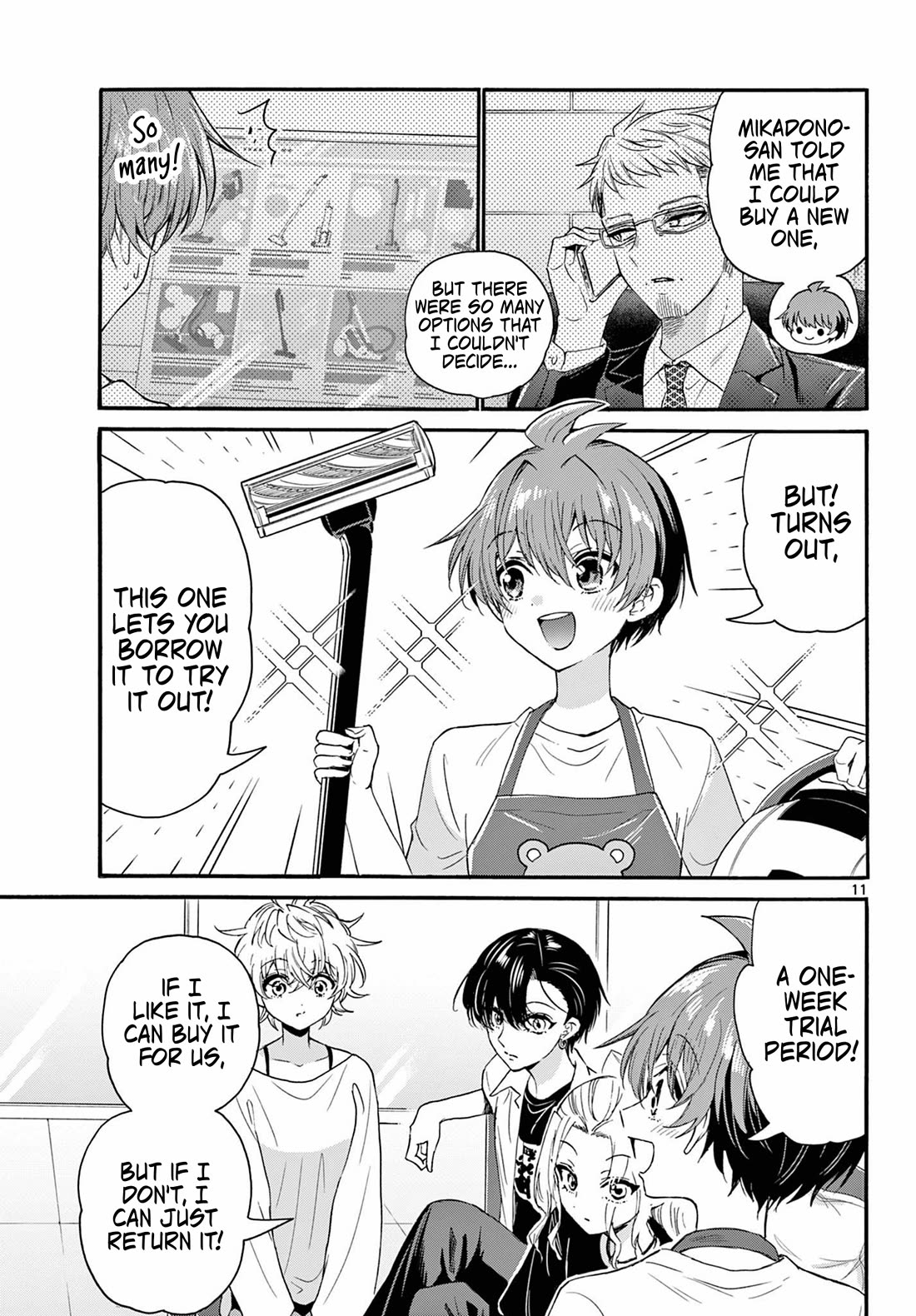 Mikadono Sanshimai wa Angai, Choroi Chapter 126 page 11 - Chapter 126: The result of love.