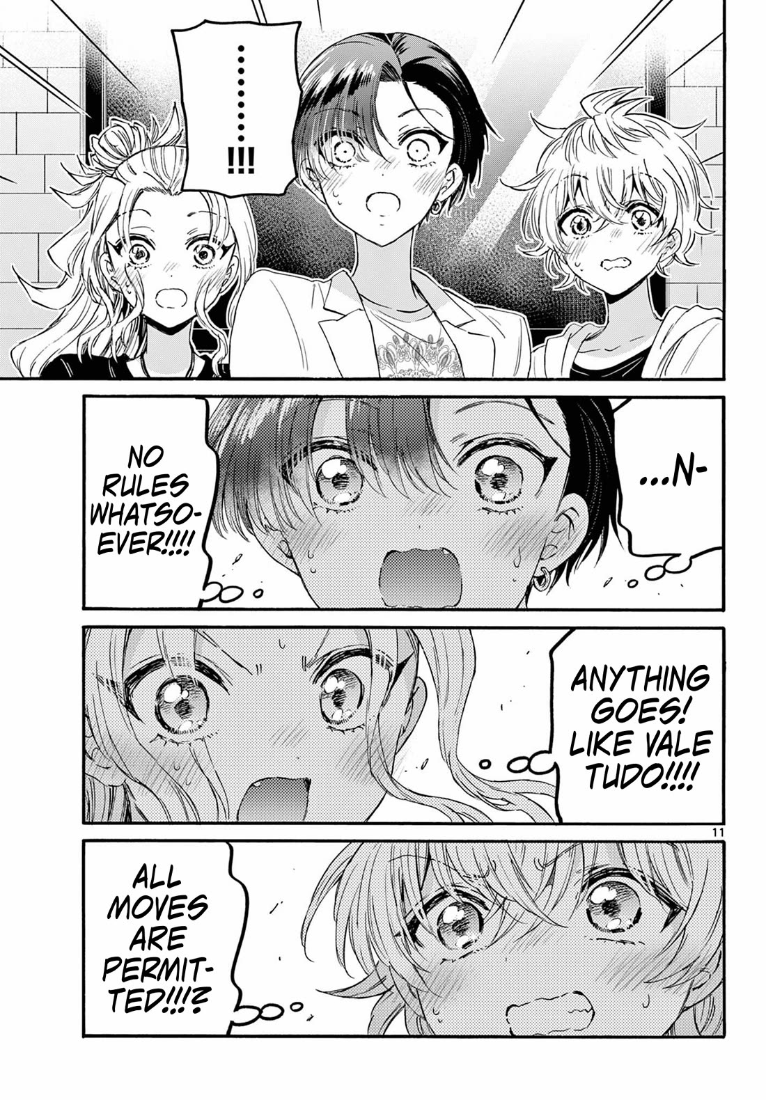 Mikadono Sanshimai wa Angai, Choroi Chapter 128 page 11 - Chapter 128: Rules of love.