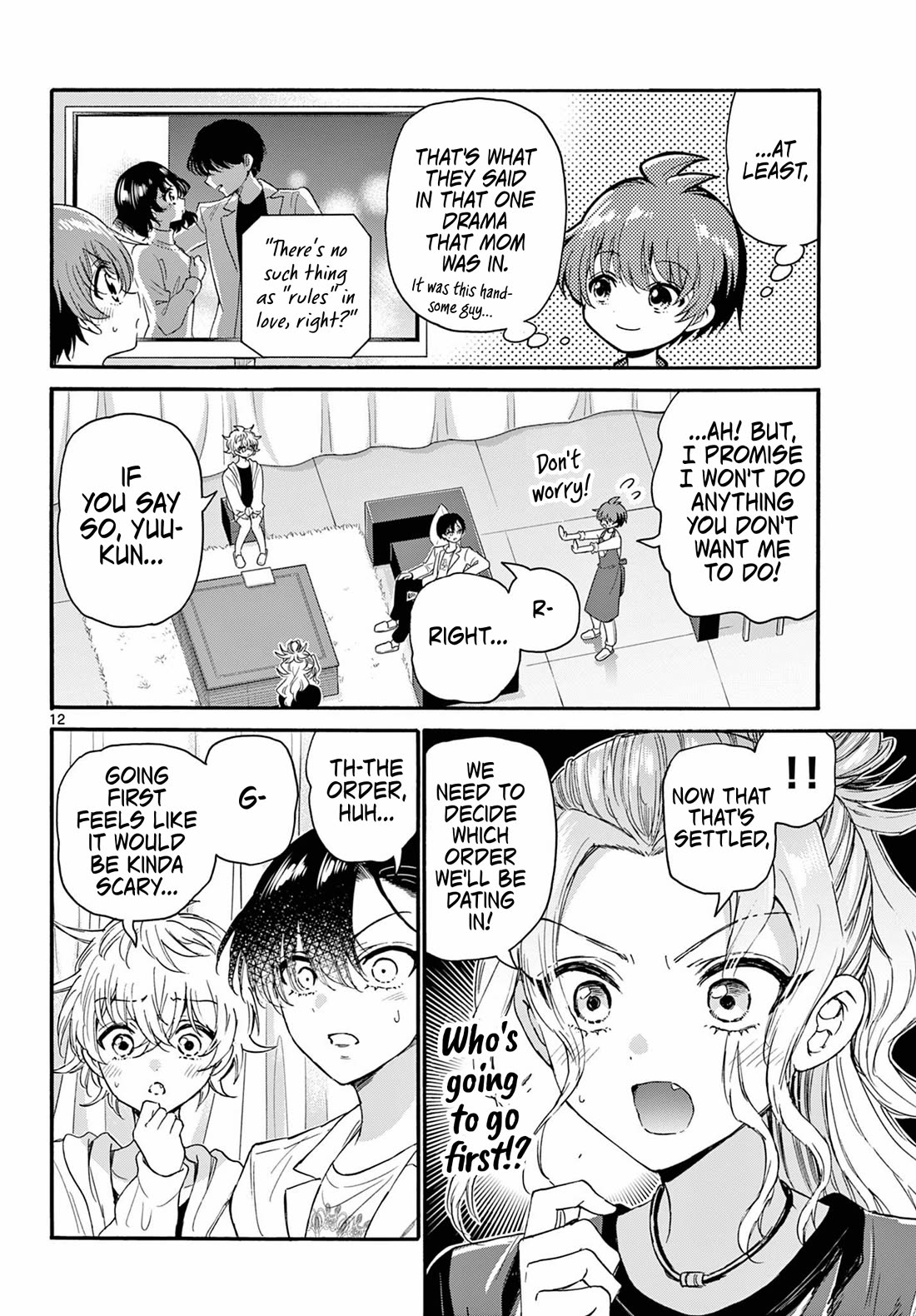 Mikadono Sanshimai wa Angai, Choroi Chapter 128 page 12 - Chapter 128: Rules of love.