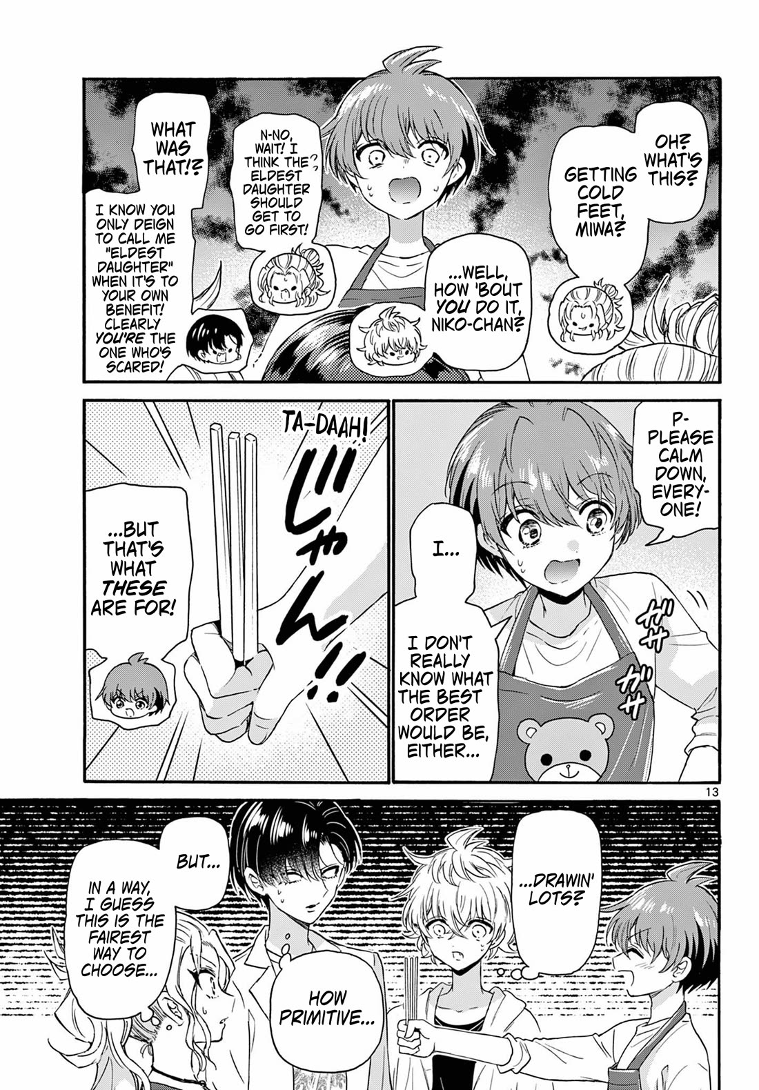 Mikadono Sanshimai wa Angai, Choroi Chapter 128 page 13 - Chapter 128: Rules of love.