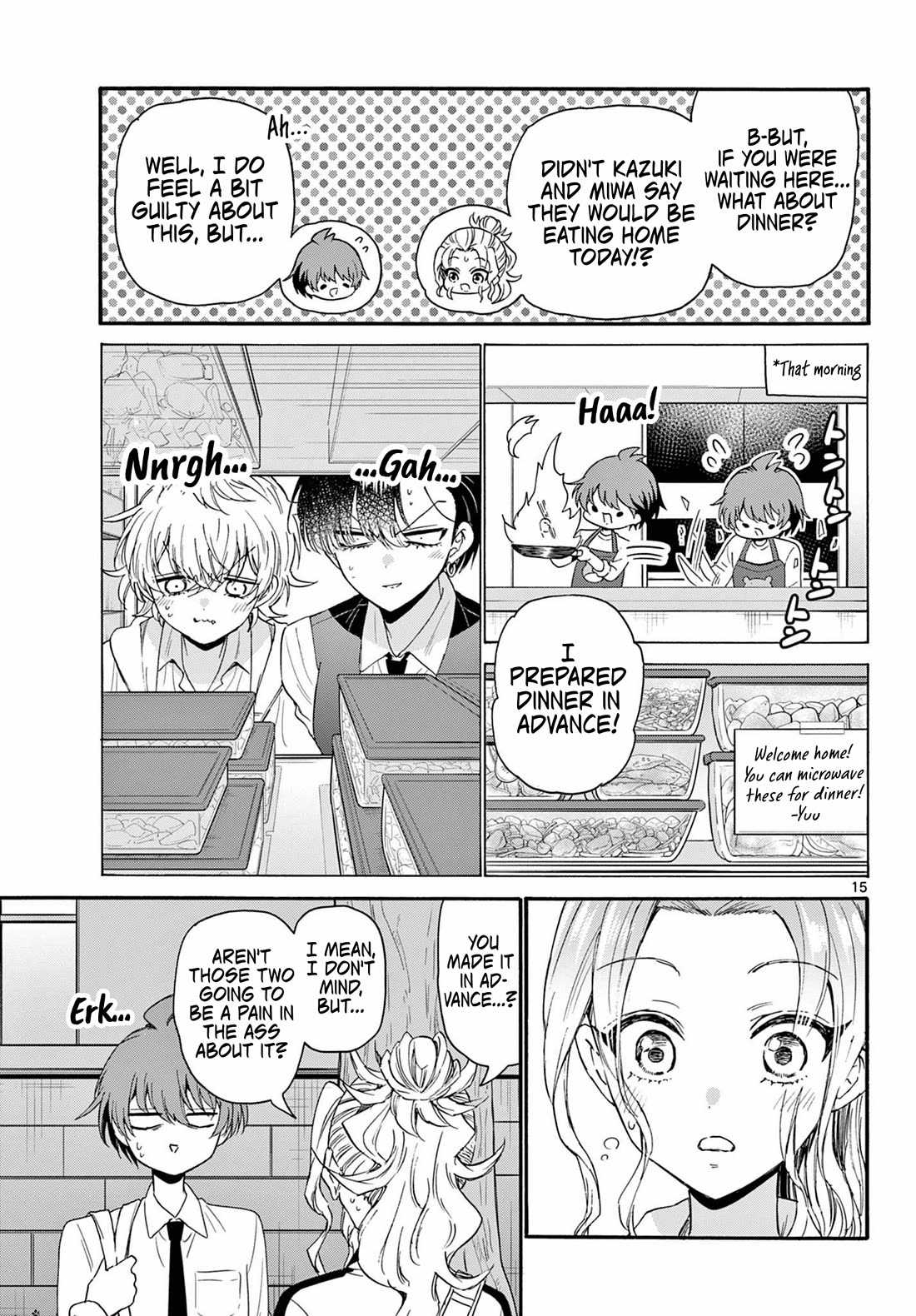 Mikadono Sanshimai wa Angai, Choroi Chapter 129 page 15 - Chapter 129: Niko's boyfriend.