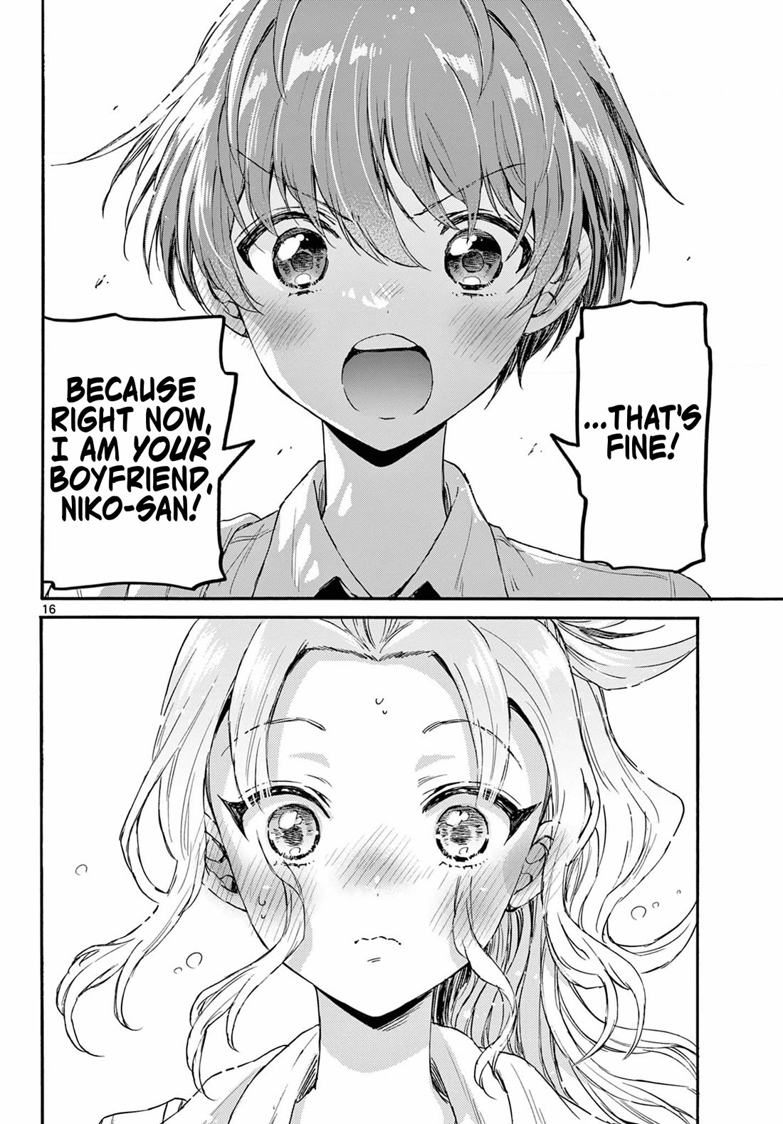 Mikadono Sanshimai wa Angai, Choroi Chapter 129 page 16 - Chapter 129: Niko's boyfriend.