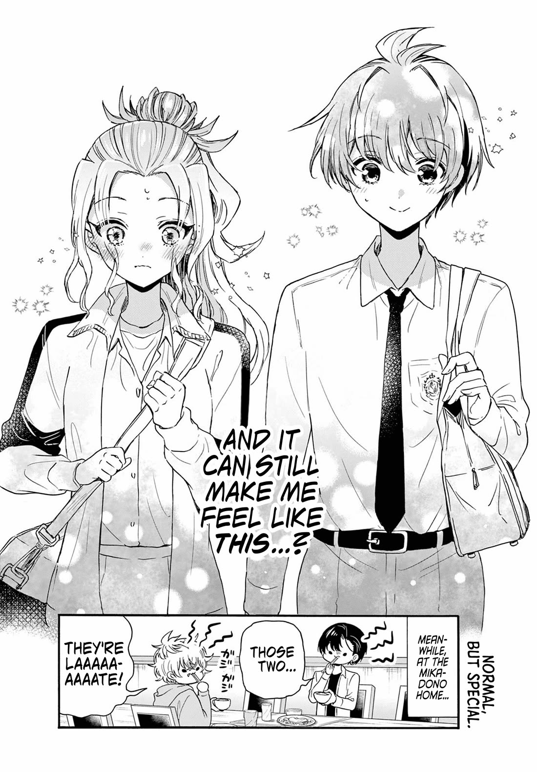 Mikadono Sanshimai wa Angai, Choroi Chapter 129 page 18 - Chapter 129: Niko's boyfriend.