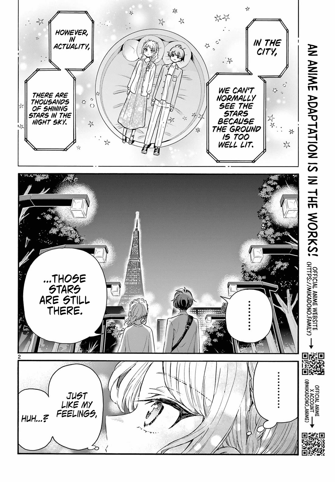 Mikadono Sanshimai wa Angai, Choroi Chapter 133 page 2 - Chapter 133: A sky full of stars.