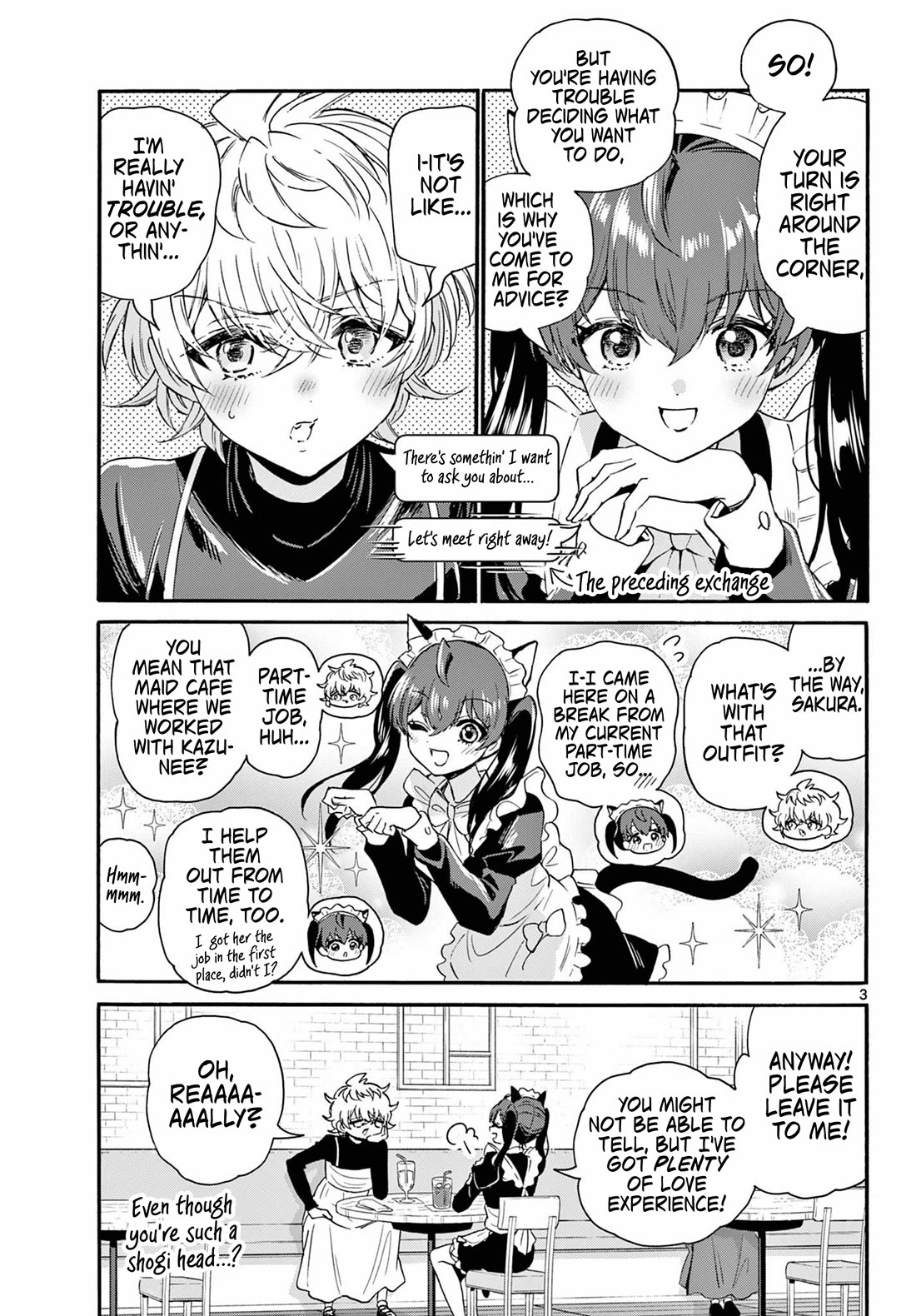 Mikadono Sanshimai wa Angai, Choroi Chapter 135 page 3 - Chapter 135: I'm in love with someone.