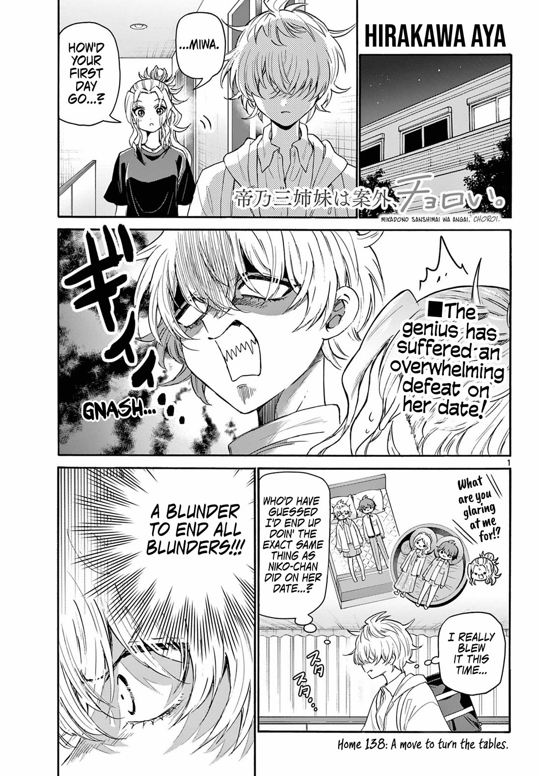 Mikadono Sanshimai wa Angai, Choroi Chapter 138 page 1 - Chapter 138: A move to turn the tables.
