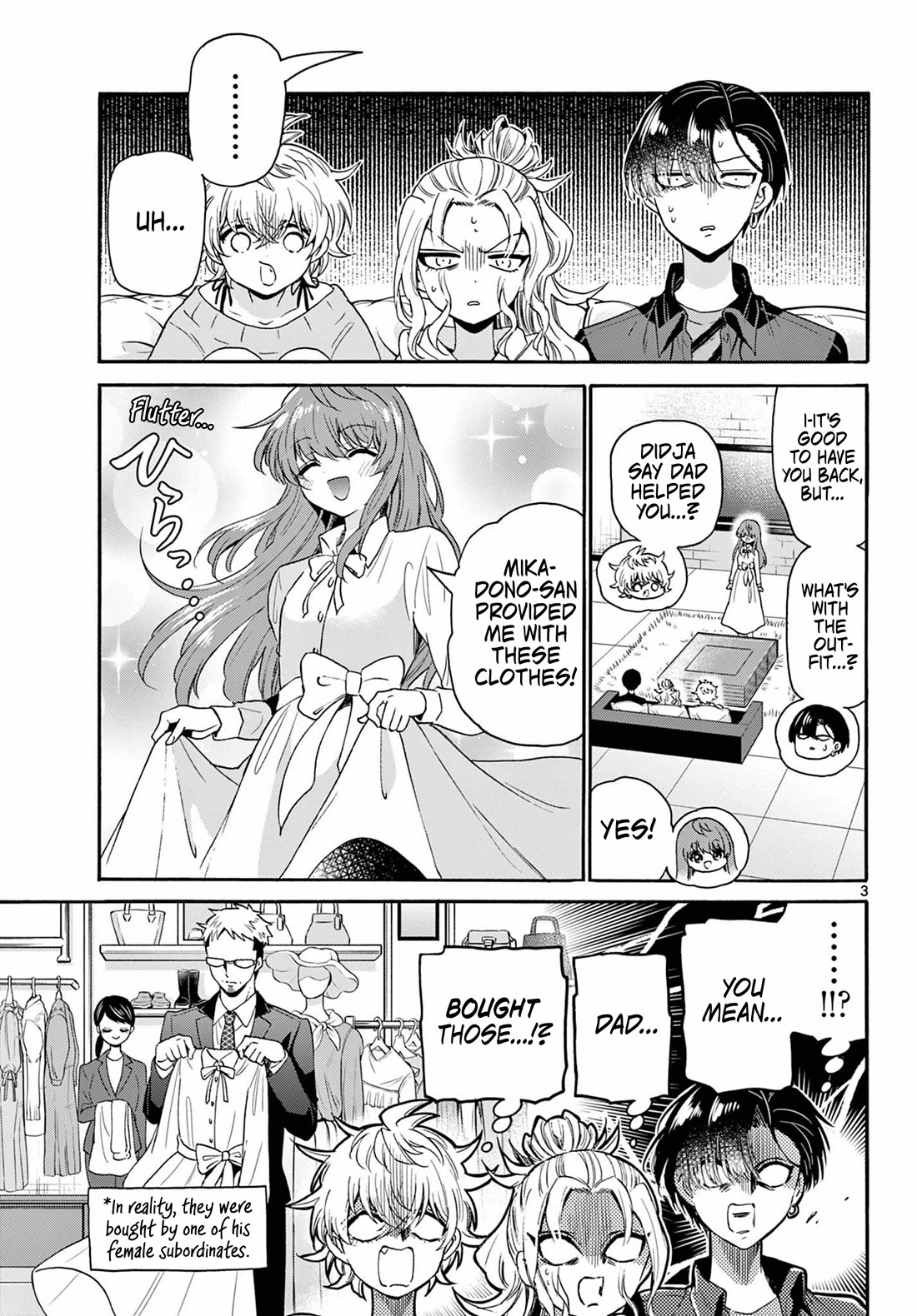 Mikadono Sanshimai wa Angai, Choroi Chapter 142 page 3 - Chapter 142: A new heroine appears.