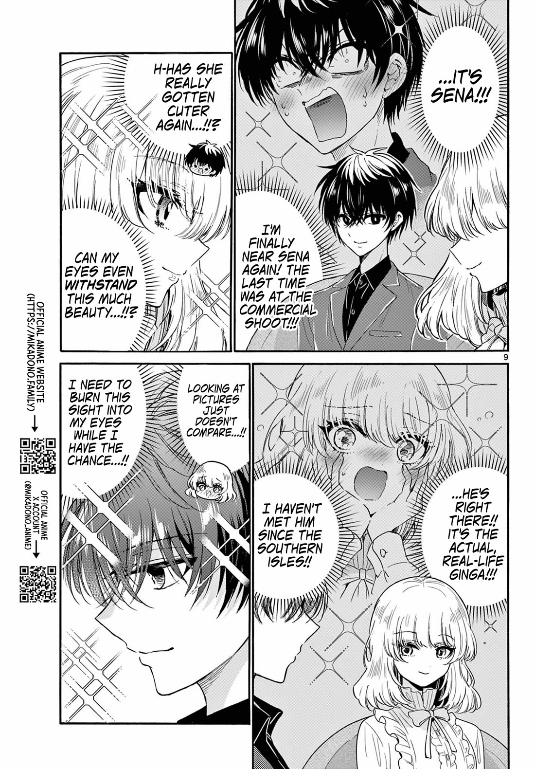Mikadono Sanshimai wa Angai, Choroi Chapter 143 page 9 - Chapter 143: The geniuses' love.