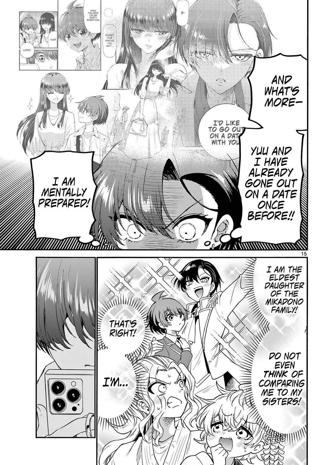 Mikadono Sanshimai wa Angai, Choroi Chapter 146 page 15 - Chapter 146: The eldest daughter's resolve.