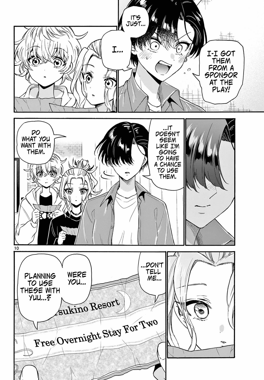 Mikadono Sanshimai wa Angai, Choroi Chapter 149 page 10 - Chapter 149: Giving them a push.
