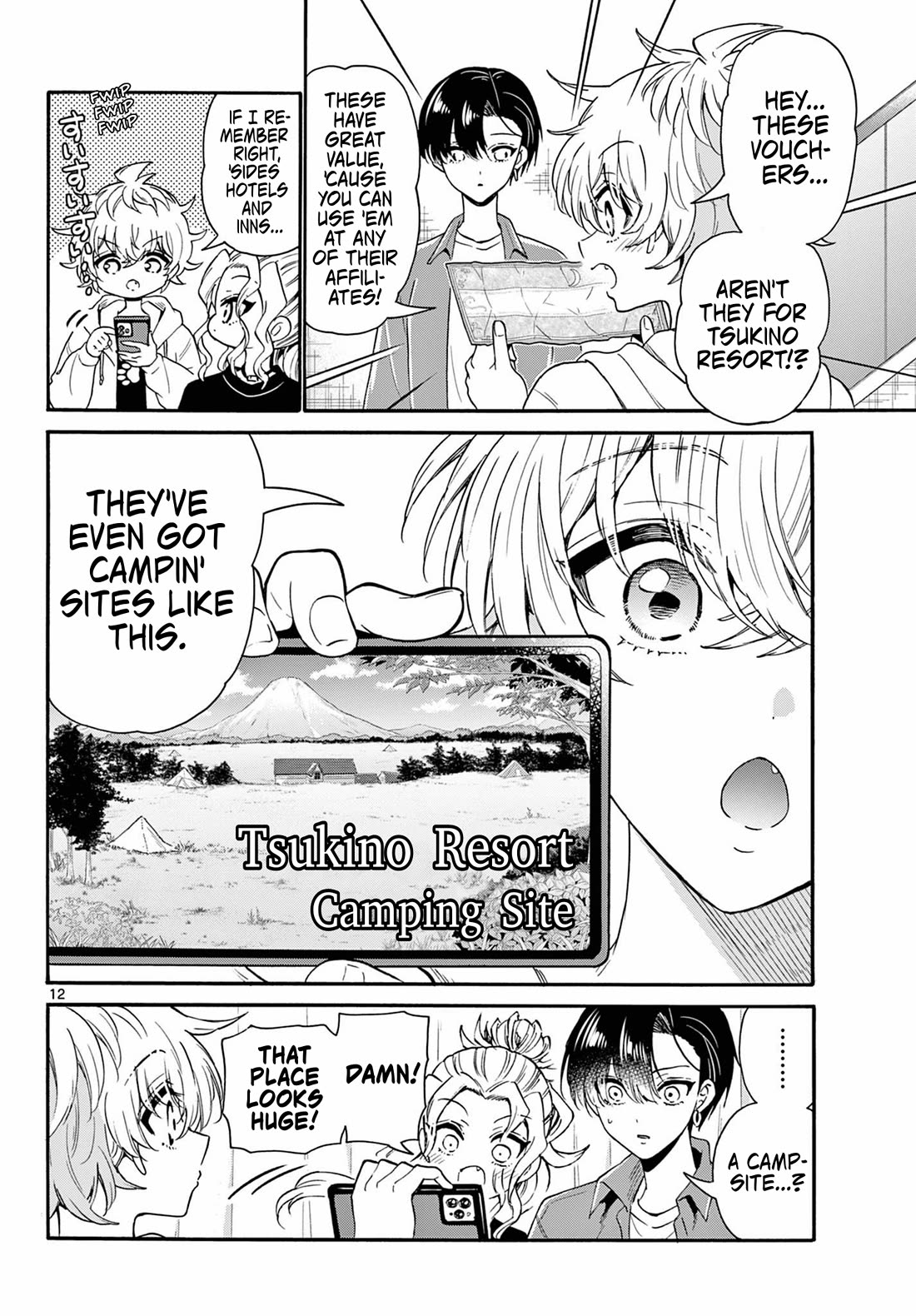 Mikadono Sanshimai wa Angai, Choroi Chapter 149 page 12 - Chapter 149: Giving them a push.