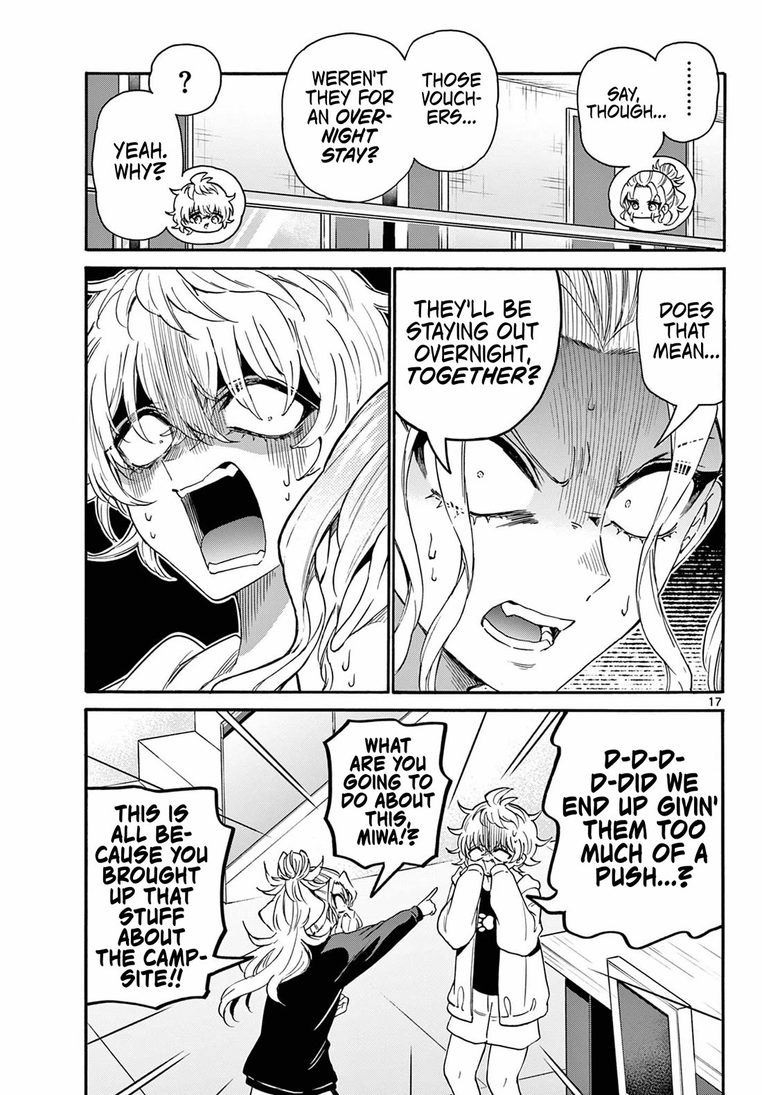 Mikadono Sanshimai wa Angai, Choroi Chapter 149 page 17 - Chapter 149: Giving them a push.
