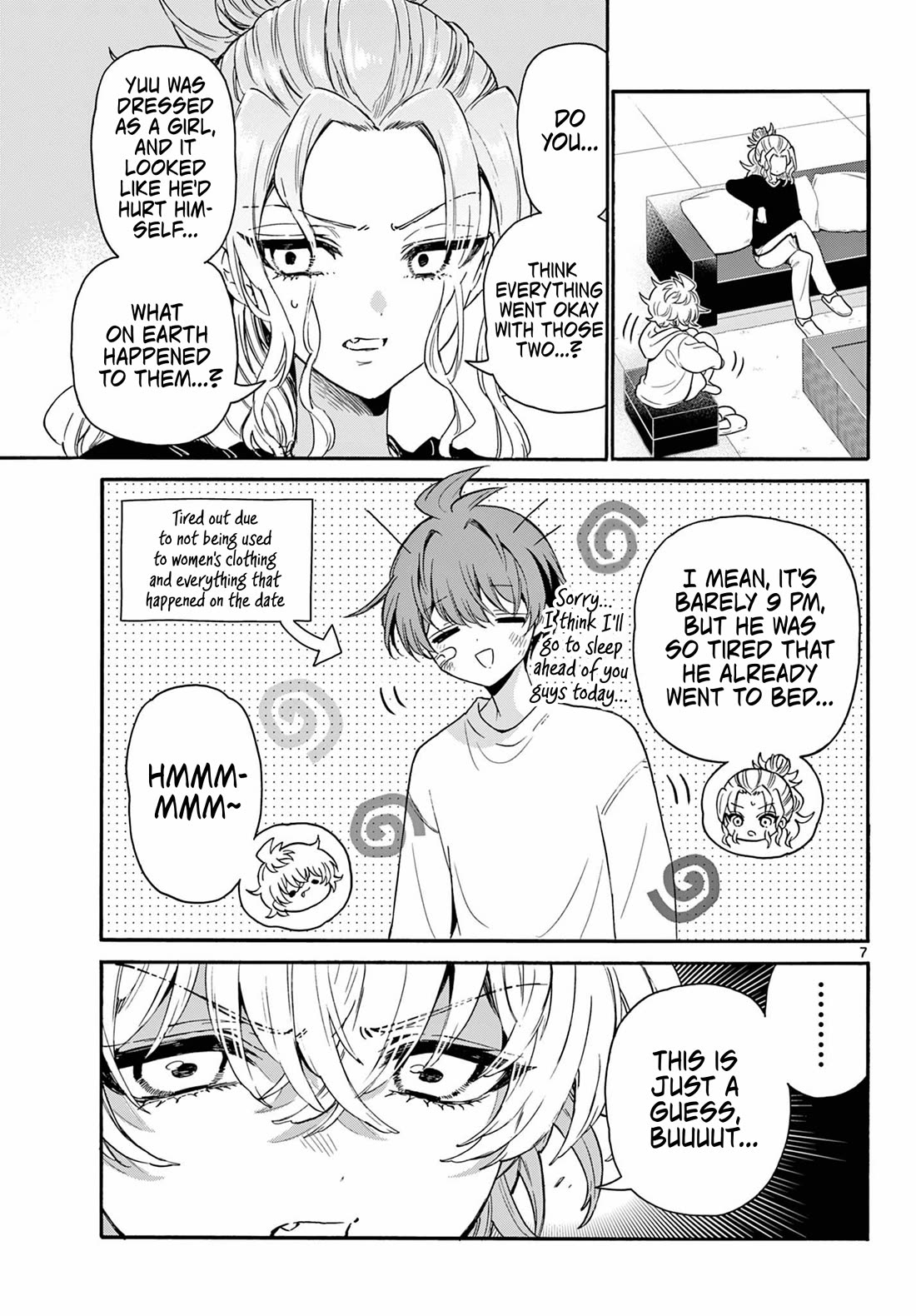 Mikadono Sanshimai wa Angai, Choroi Chapter 149 page 7 - Chapter 149: Giving them a push.