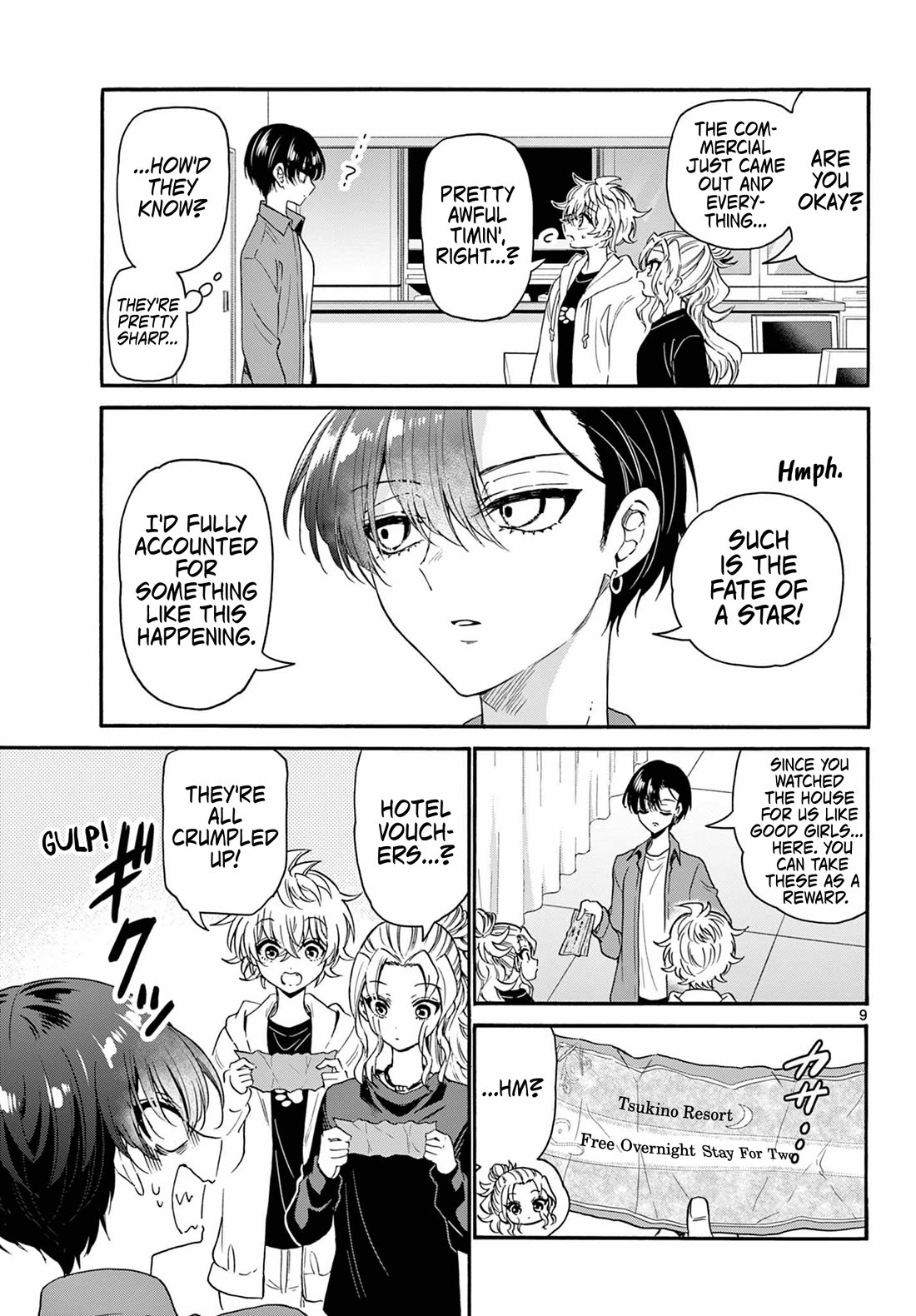 Mikadono Sanshimai wa Angai, Choroi Chapter 149 page 9 - Chapter 149: Giving them a push.