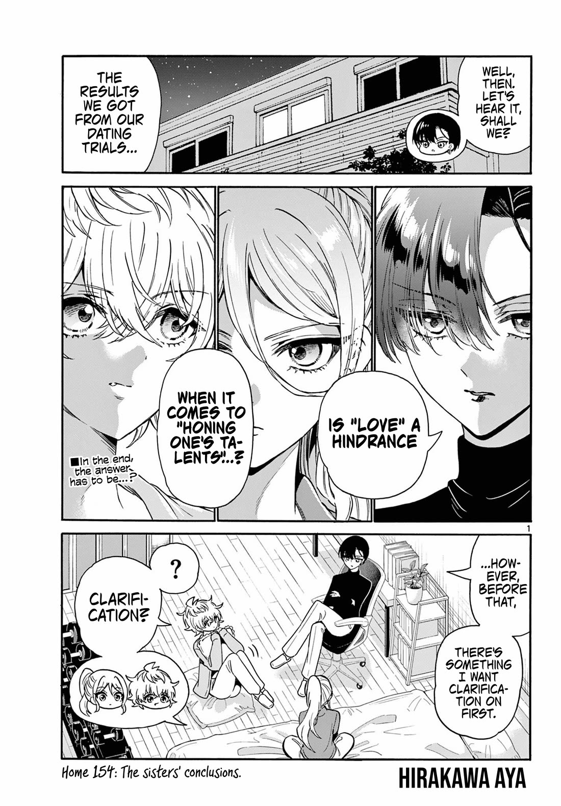 Mikadono Sanshimai wa Angai, Choroi Chapter 154 page 1 - Chapter 154: The sisters' conclusions.