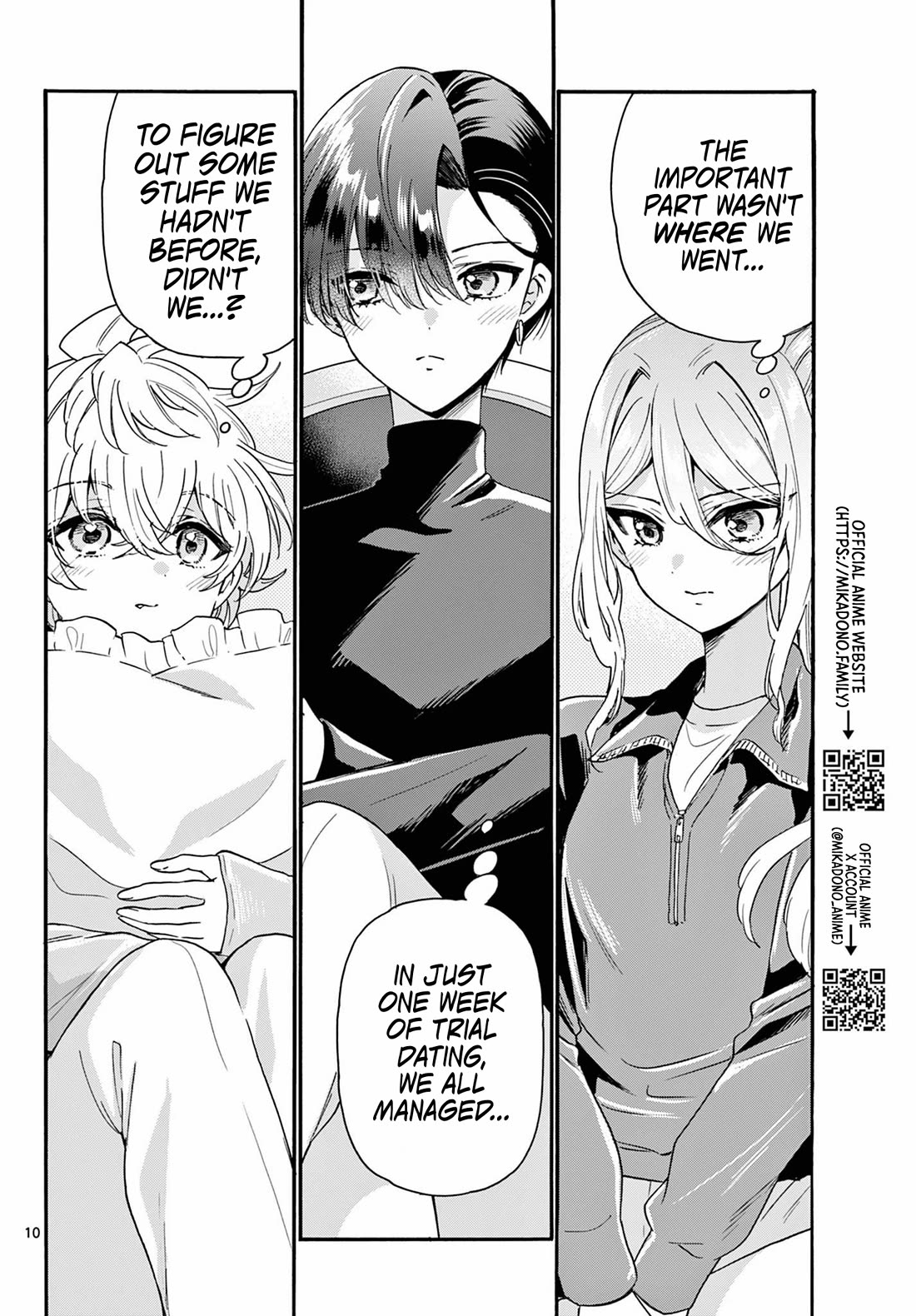 Mikadono Sanshimai wa Angai, Choroi Chapter 154 page 10 - Chapter 154: The sisters' conclusions.
