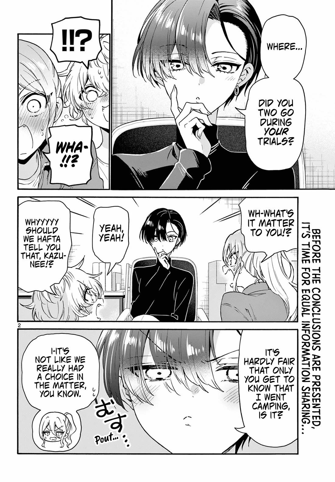 Mikadono Sanshimai wa Angai, Choroi Chapter 154 page 2 - Chapter 154: The sisters' conclusions.