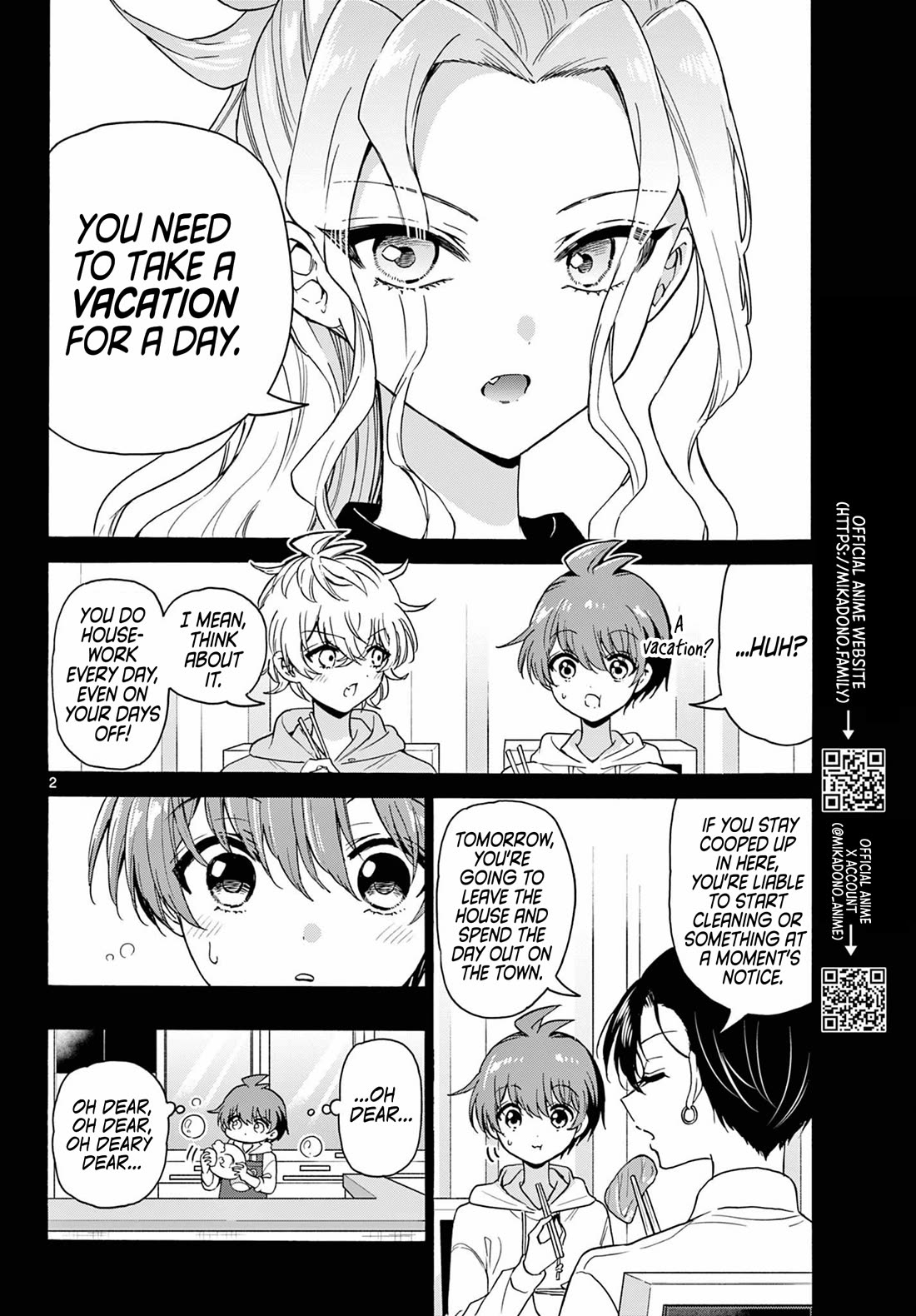 Mikadono Sanshimai wa Angai, Choroi Chapter 155 page 2 - Chapter 155: Yuu's day off.