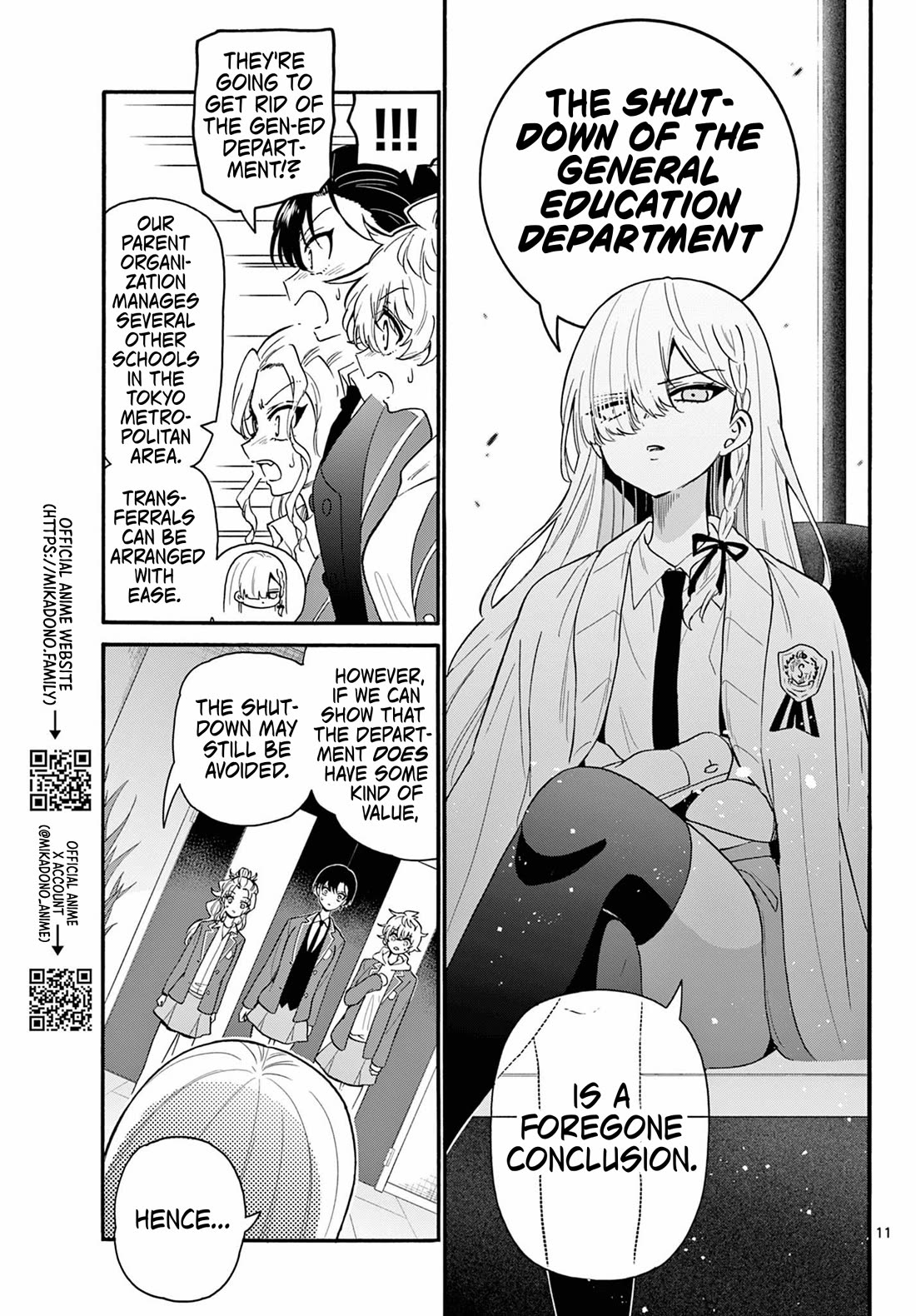 Mikadono Sanshimai wa Angai, Choroi Chapter 156 page 11 - Chapter 156: A goddess descends.