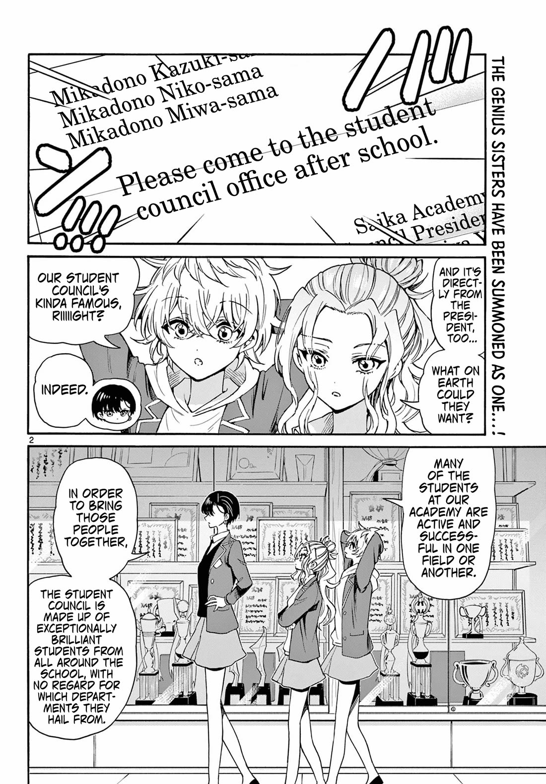 Mikadono Sanshimai wa Angai, Choroi Chapter 156 page 2 - Chapter 156: A goddess descends.