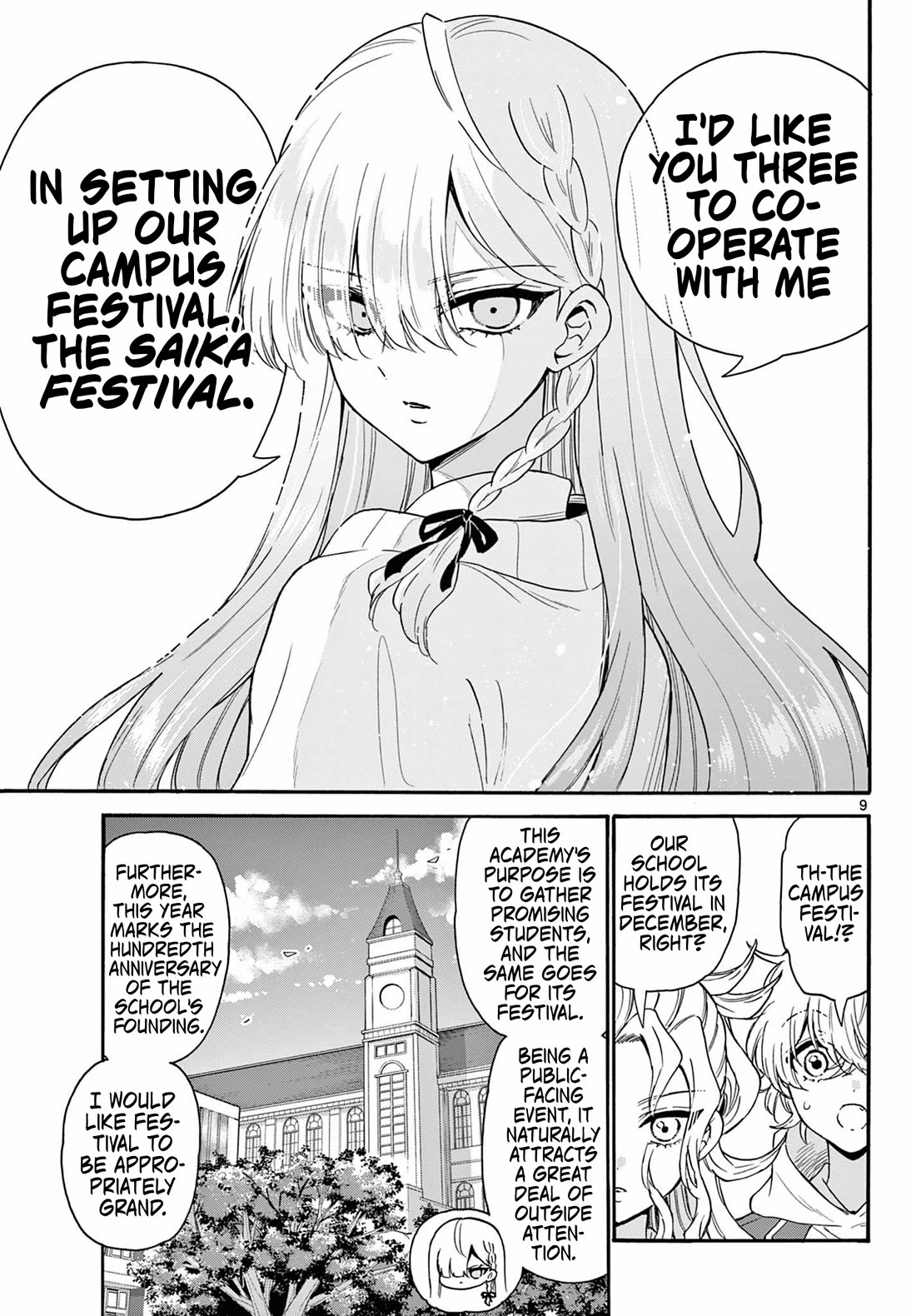 Mikadono Sanshimai wa Angai, Choroi Chapter 156 page 9 - Chapter 156: A goddess descends.