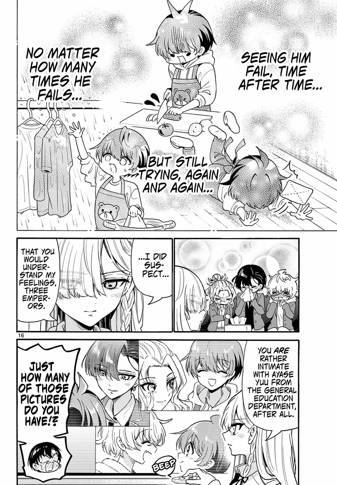 Mikadono Sanshimai wa Angai, Choroi Chapter 157 page 16 - Chapter 157: Geniuses, united in struggle.