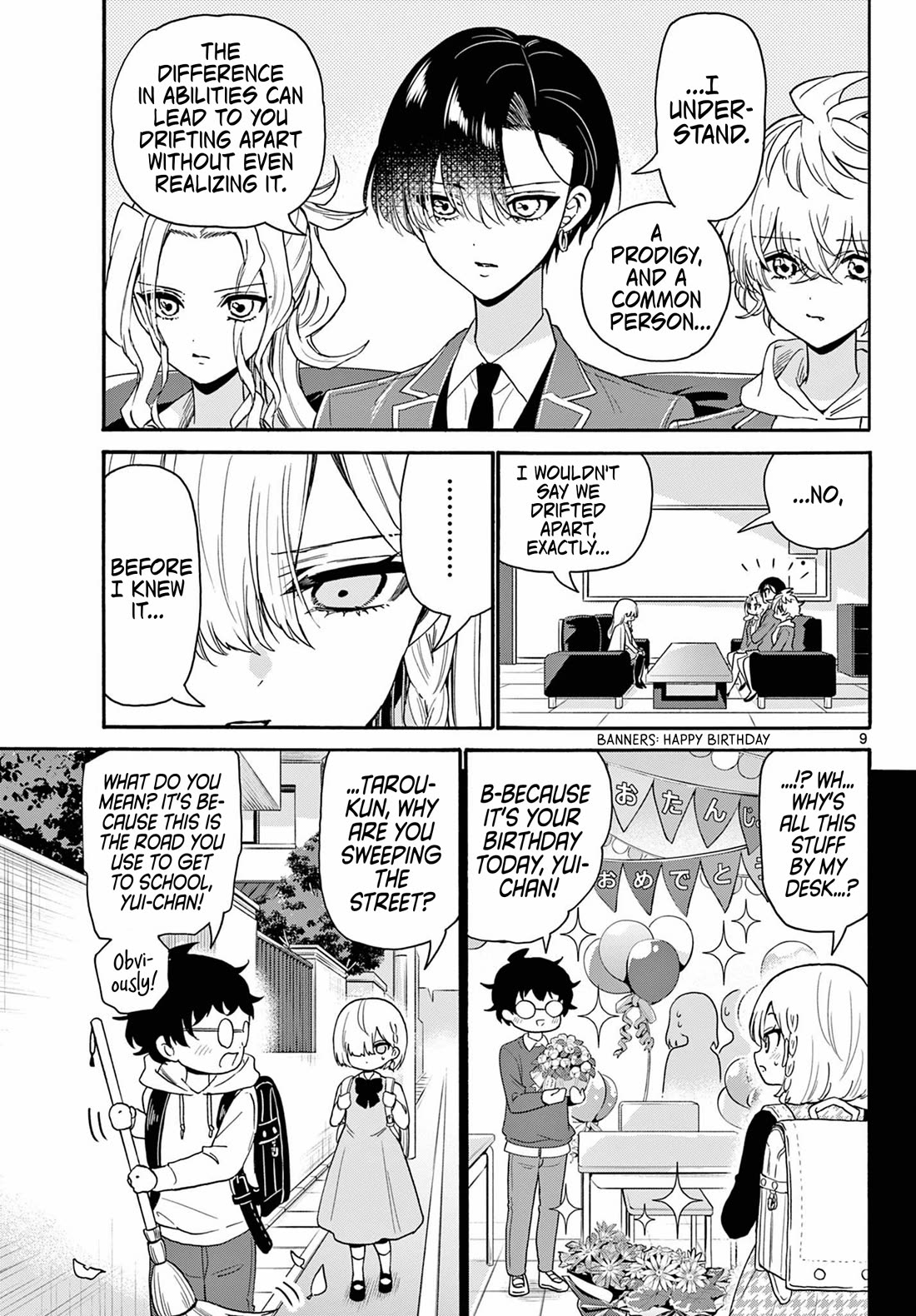 Mikadono Sanshimai wa Angai, Choroi Chapter 157 page 9 - Chapter 157: Geniuses, united in struggle.
