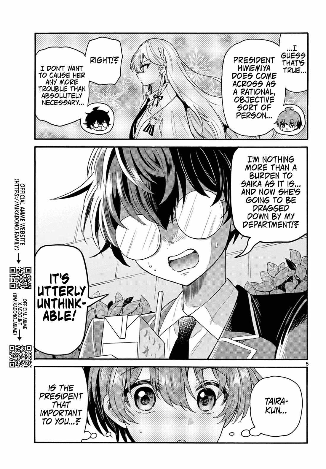 Mikadono Sanshimai wa Angai, Choroi Chapter 158 page 5 - Chapter 158: Useless and useless.