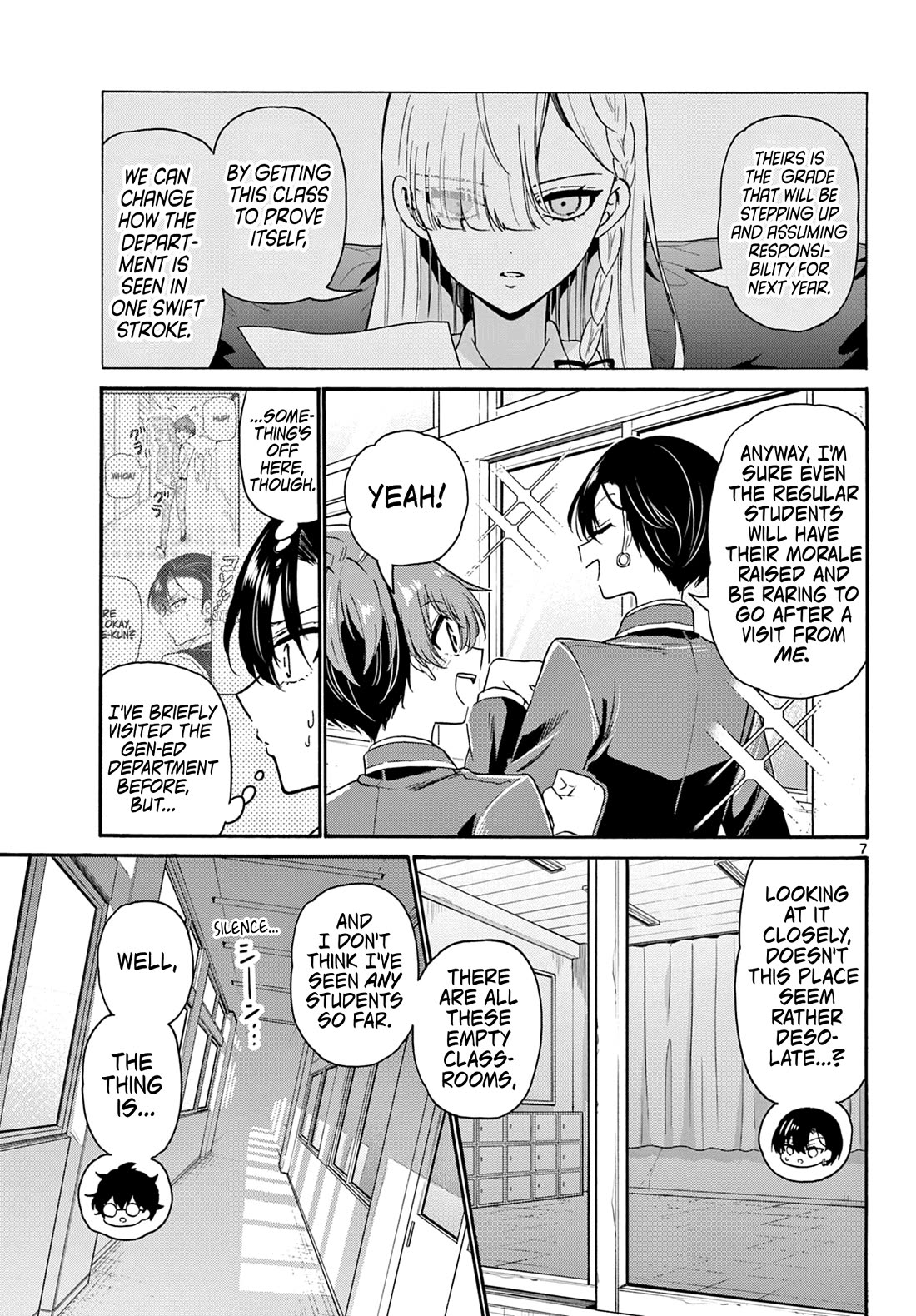 Mikadono Sanshimai wa Angai, Choroi Chapter 159 page 7 - Chapter 159: The reality of Gen-Ed department