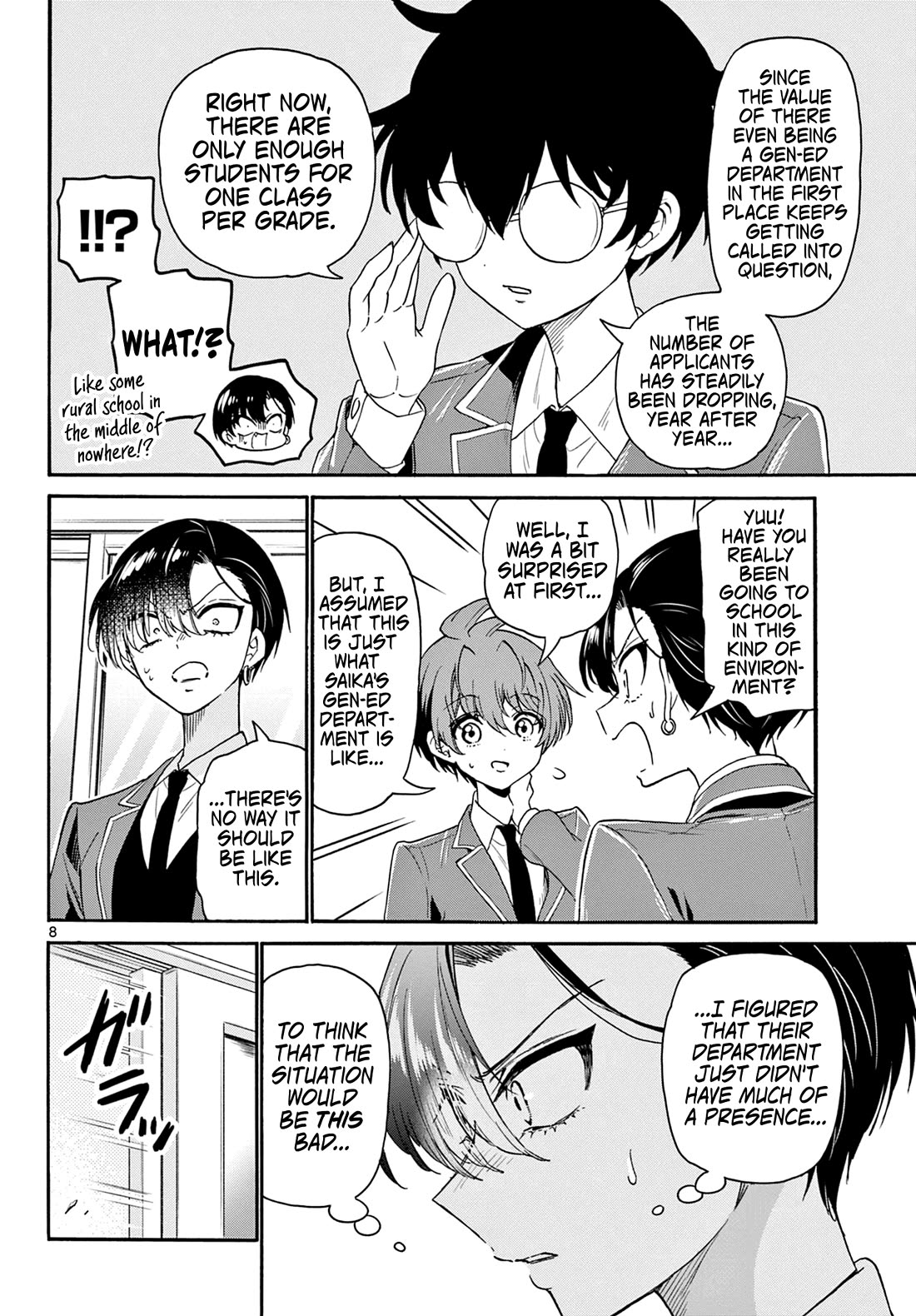 Mikadono Sanshimai wa Angai, Choroi Chapter 159 page 8 - Chapter 159: The reality of Gen-Ed department