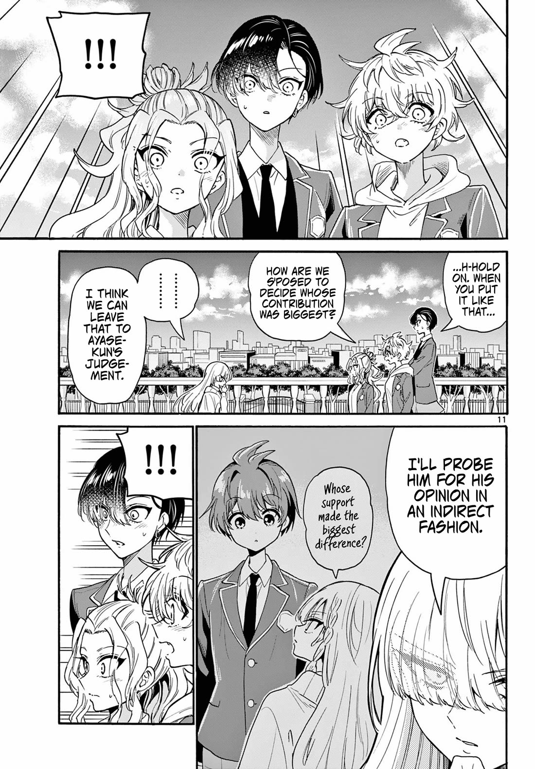 Mikadono Sanshimai wa Angai, Choroi Chapter 162 page 11 - Chapter 162: A kiss and a key