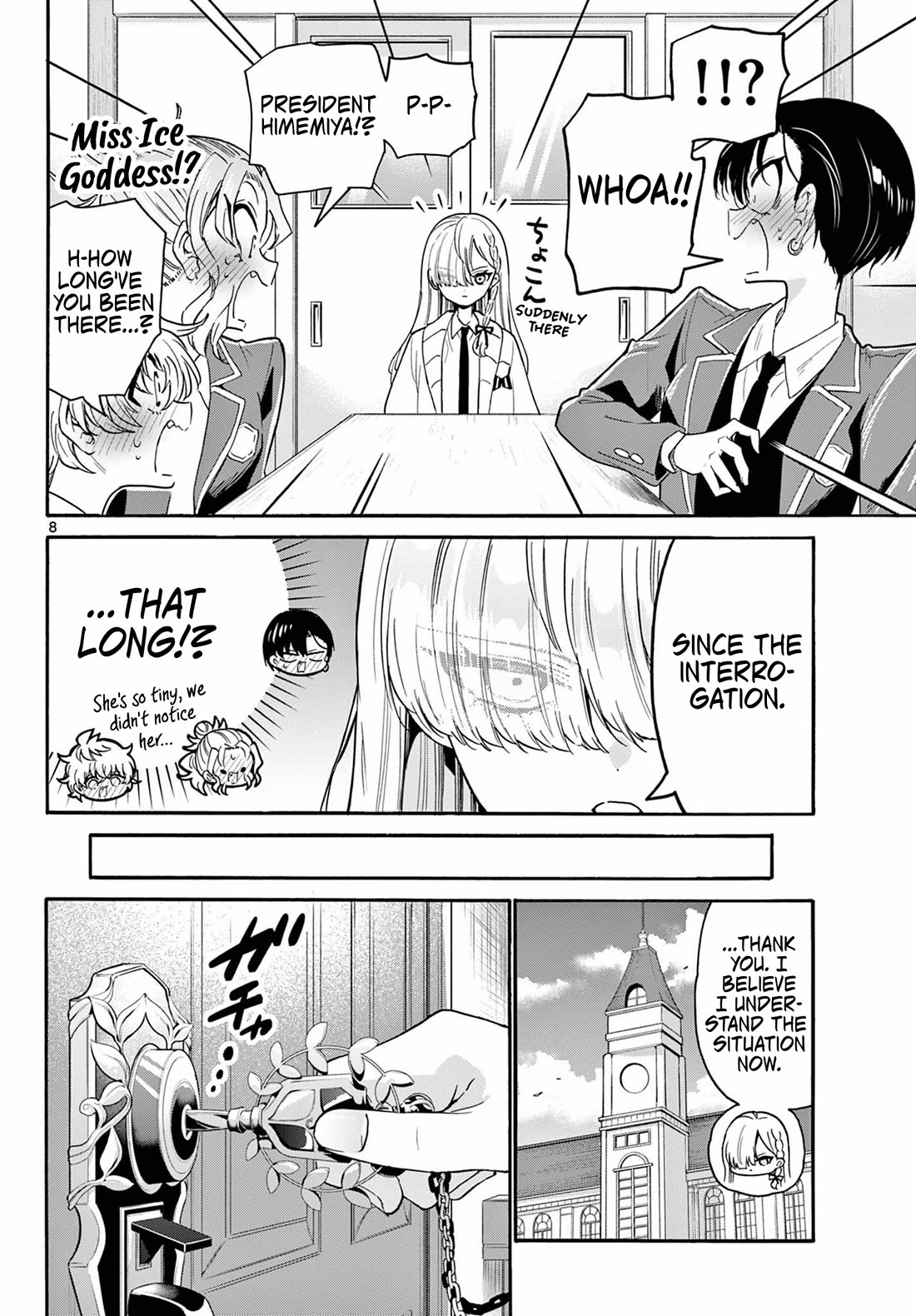 Mikadono Sanshimai wa Angai, Choroi Chapter 162 page 8 - Chapter 162: A kiss and a key